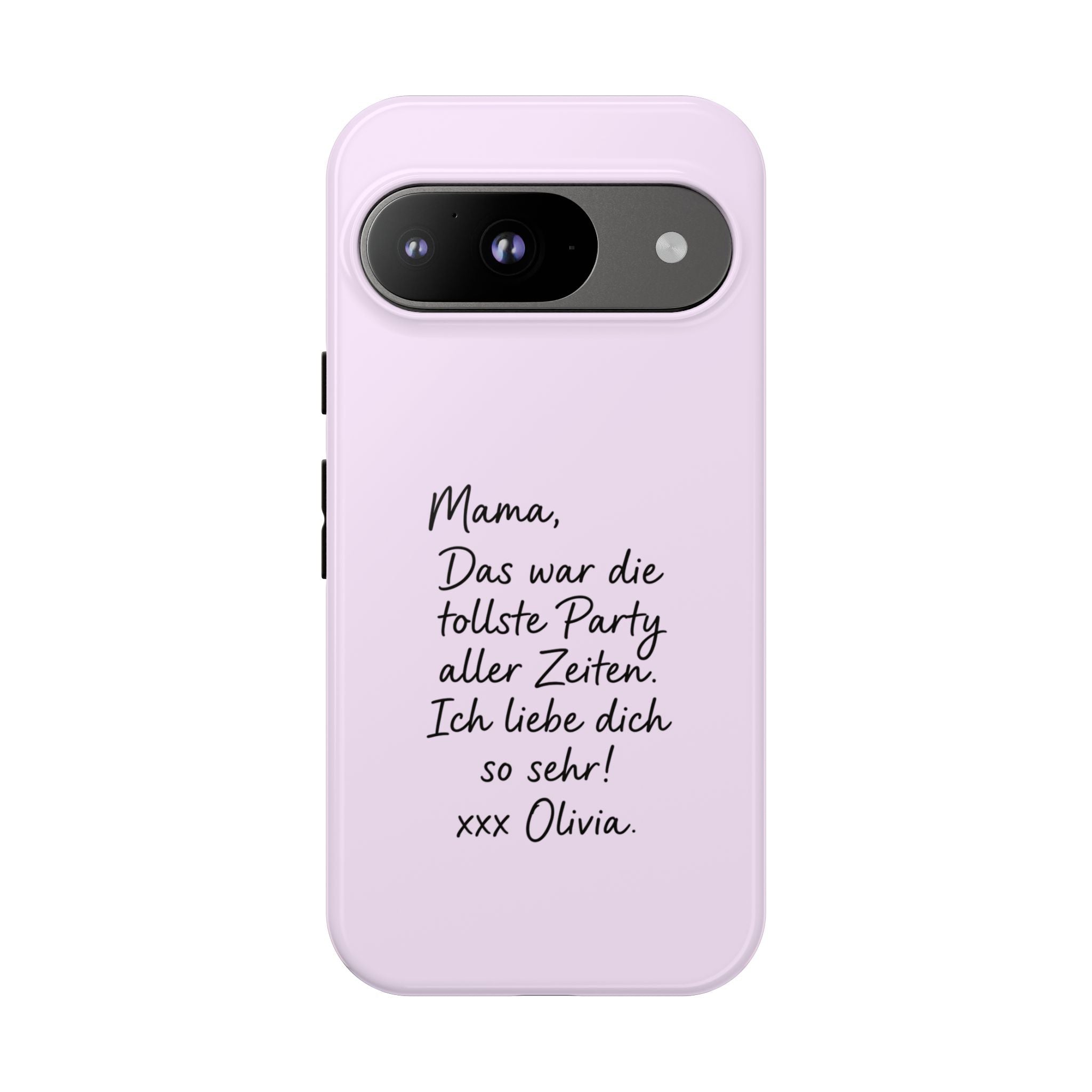 LAVENDEL mit handgeschriebener Notiz – Personalisierte Handyhülle mit Dual-Layer-Schutz