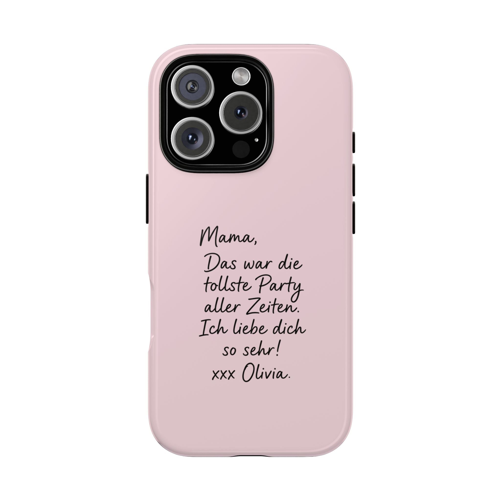 ROSE HANDWRITTEN NOTE – Personalisierte Handyhülle mit Dual-Layer-Schutz