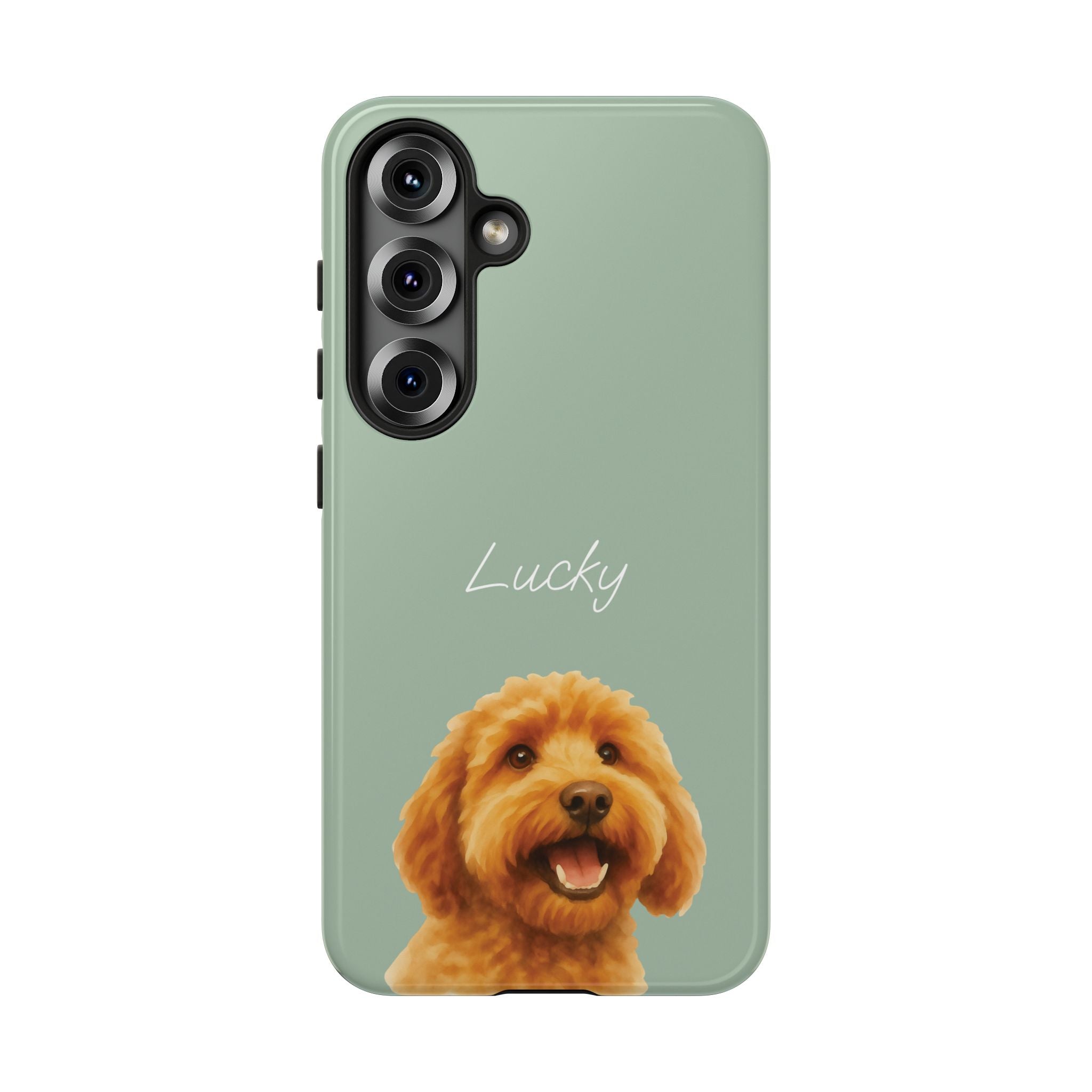 PET AQUARELL SALBEI – Personalisierte Handyhülle mit Dual-Layer-Schutz