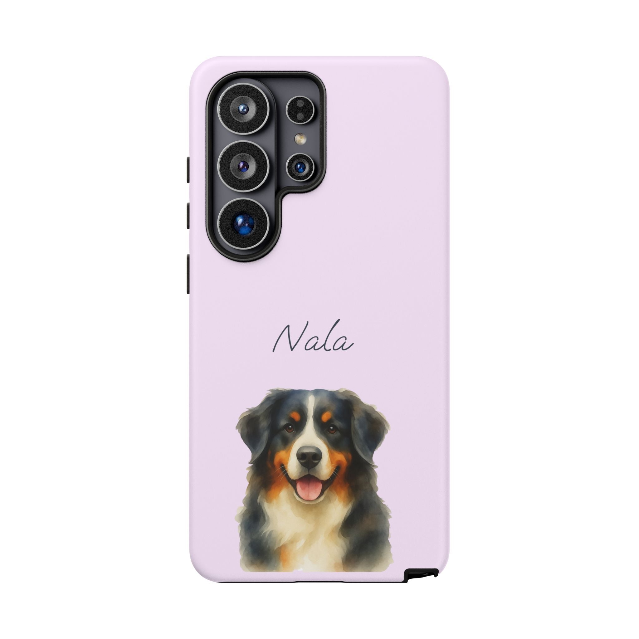 Pet Aquarell Lavendel – Personalisierte Handyhülle mit Dual-Layer-Schutz