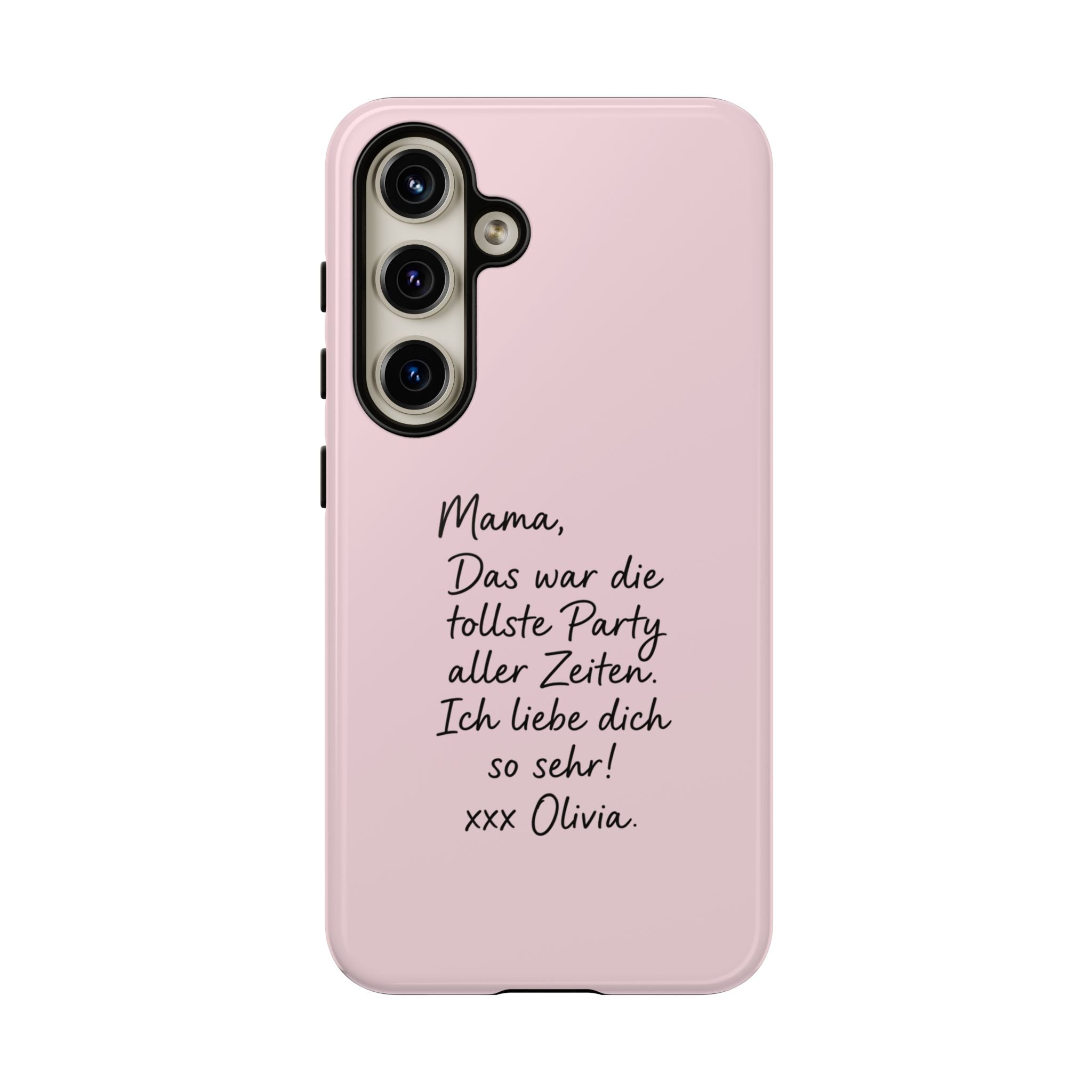 ROSE HANDWRITTEN NOTE – Personalisierte Handyhülle mit Dual-Layer-Schutz