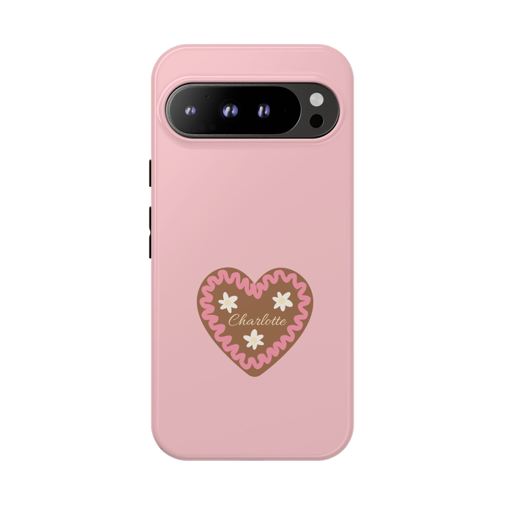 WIESNHERZ ROSE – Personalisierte Handyhülle mit Dual-Layer-Schutz