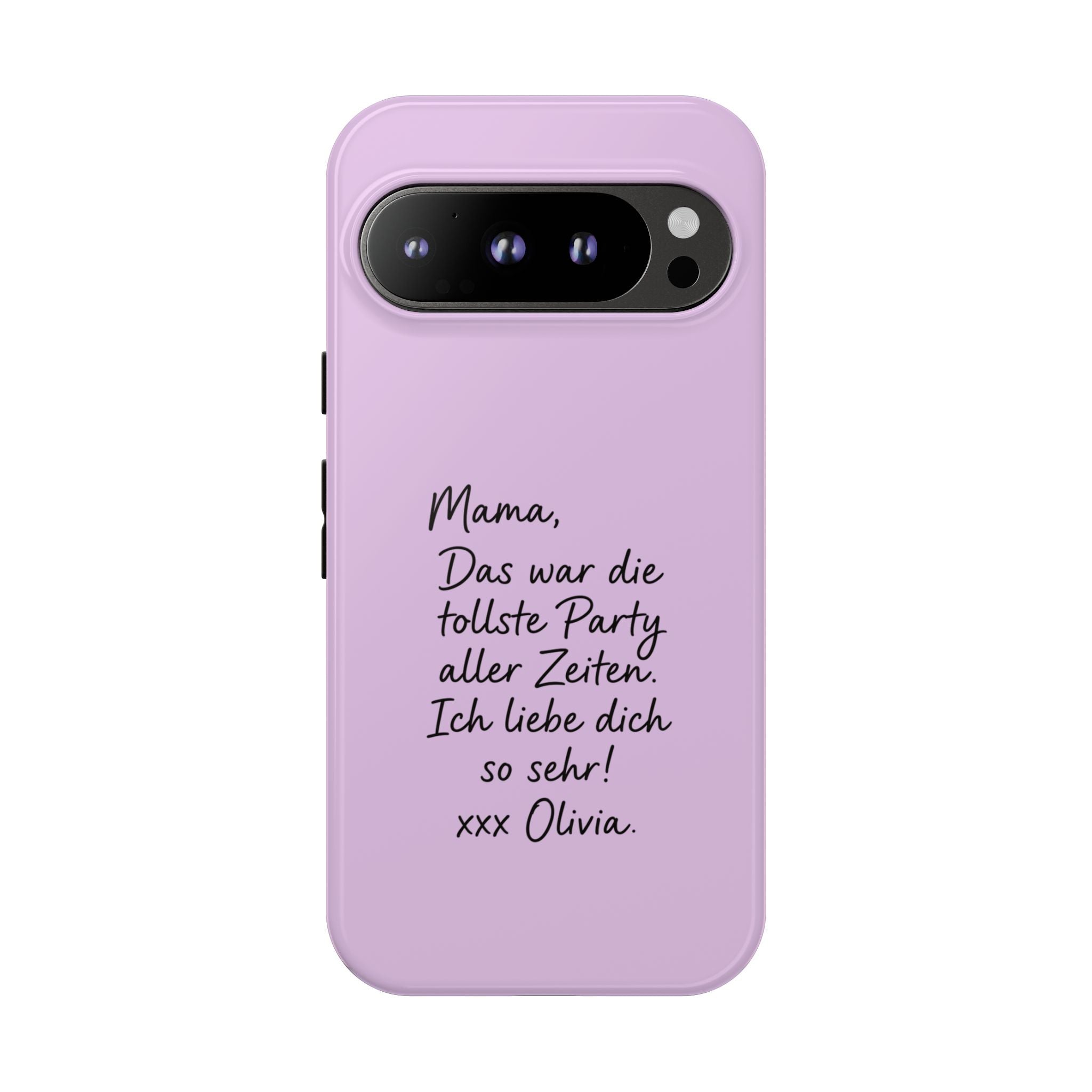 LAVENDEL mit handgeschriebener Notiz – Personalisierte Handyhülle mit Dual-Layer-Schutz