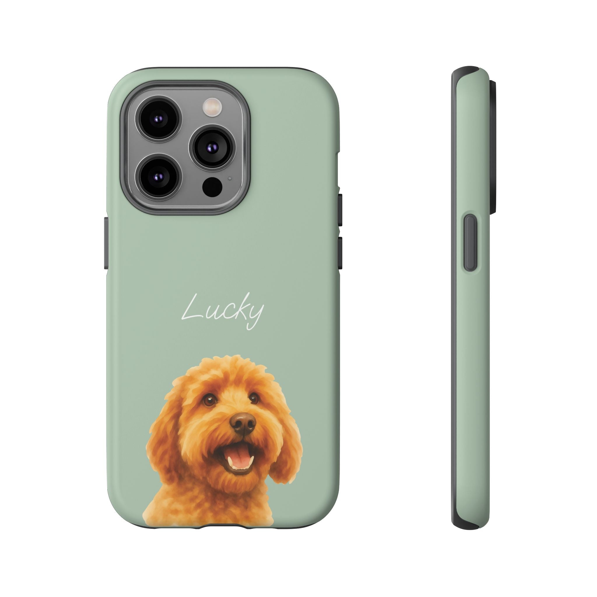 PET AQUARELL SALBEI – Personalisierte Handyhülle mit Dual-Layer-Schutz