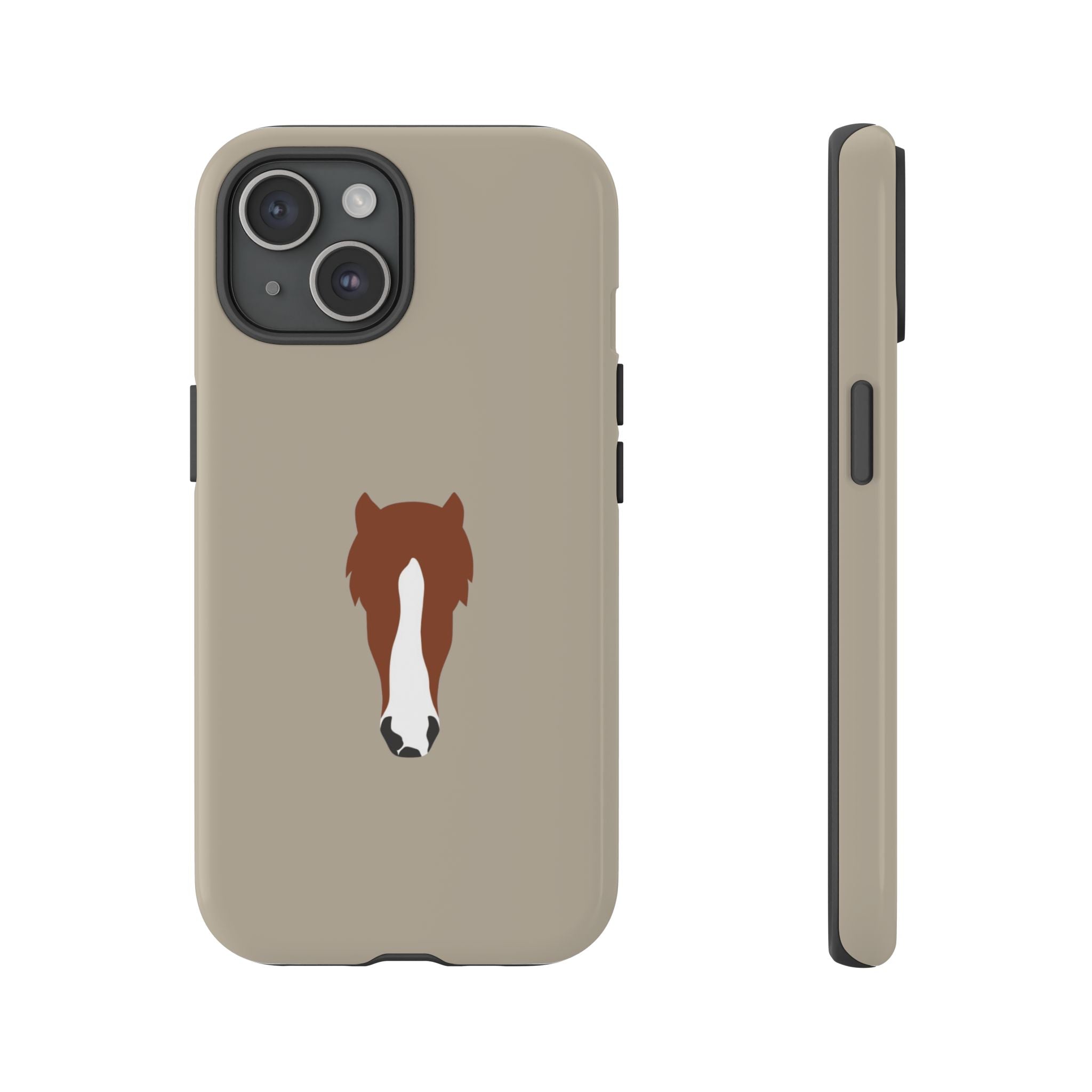 UNIQUE ANIMAL ART EDITION BEIGE – Personalisierte Handyhülle mit Dual-Layer-Schutz
