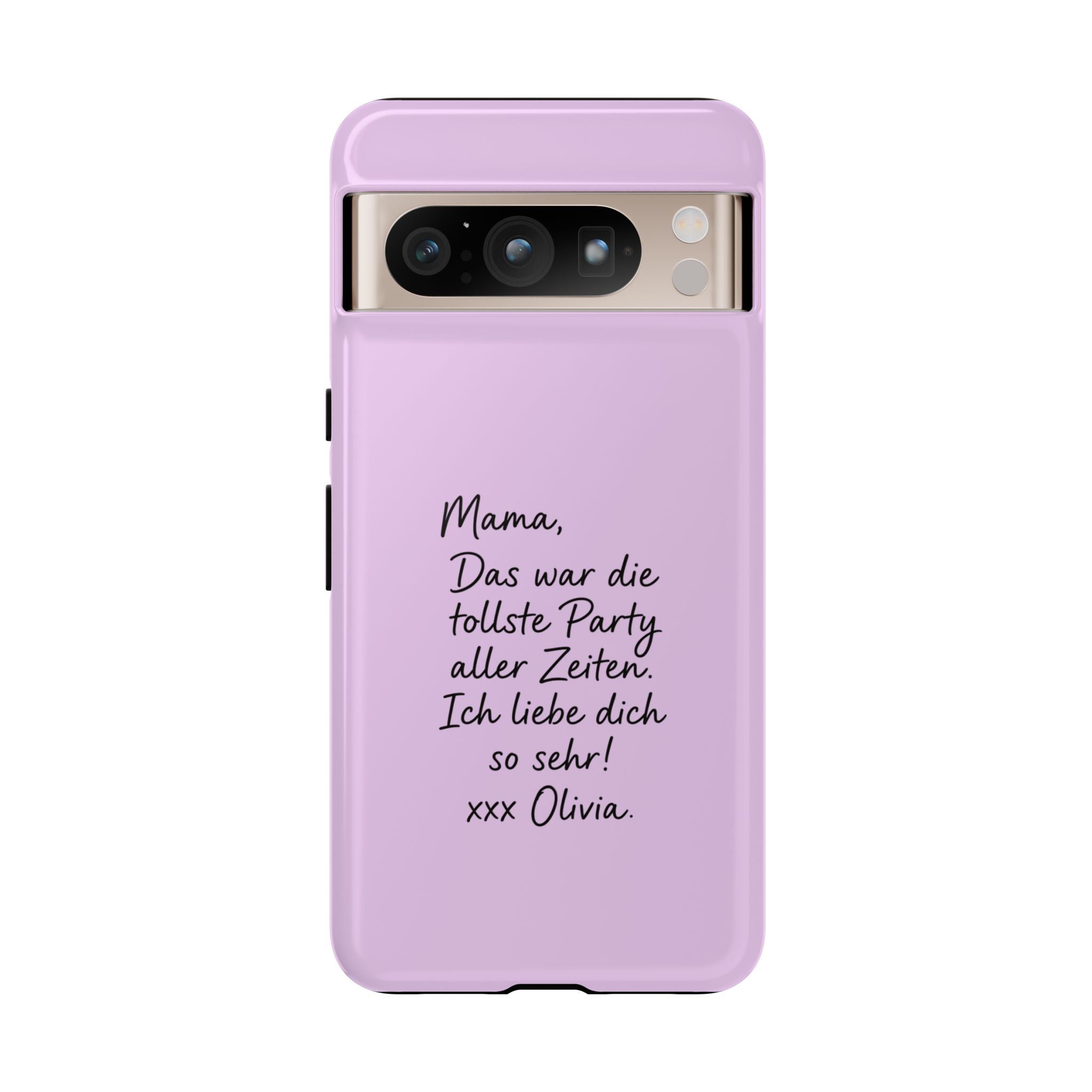 LAVENDEL mit handgeschriebener Notiz – Personalisierte Handyhülle mit Dual-Layer-Schutz