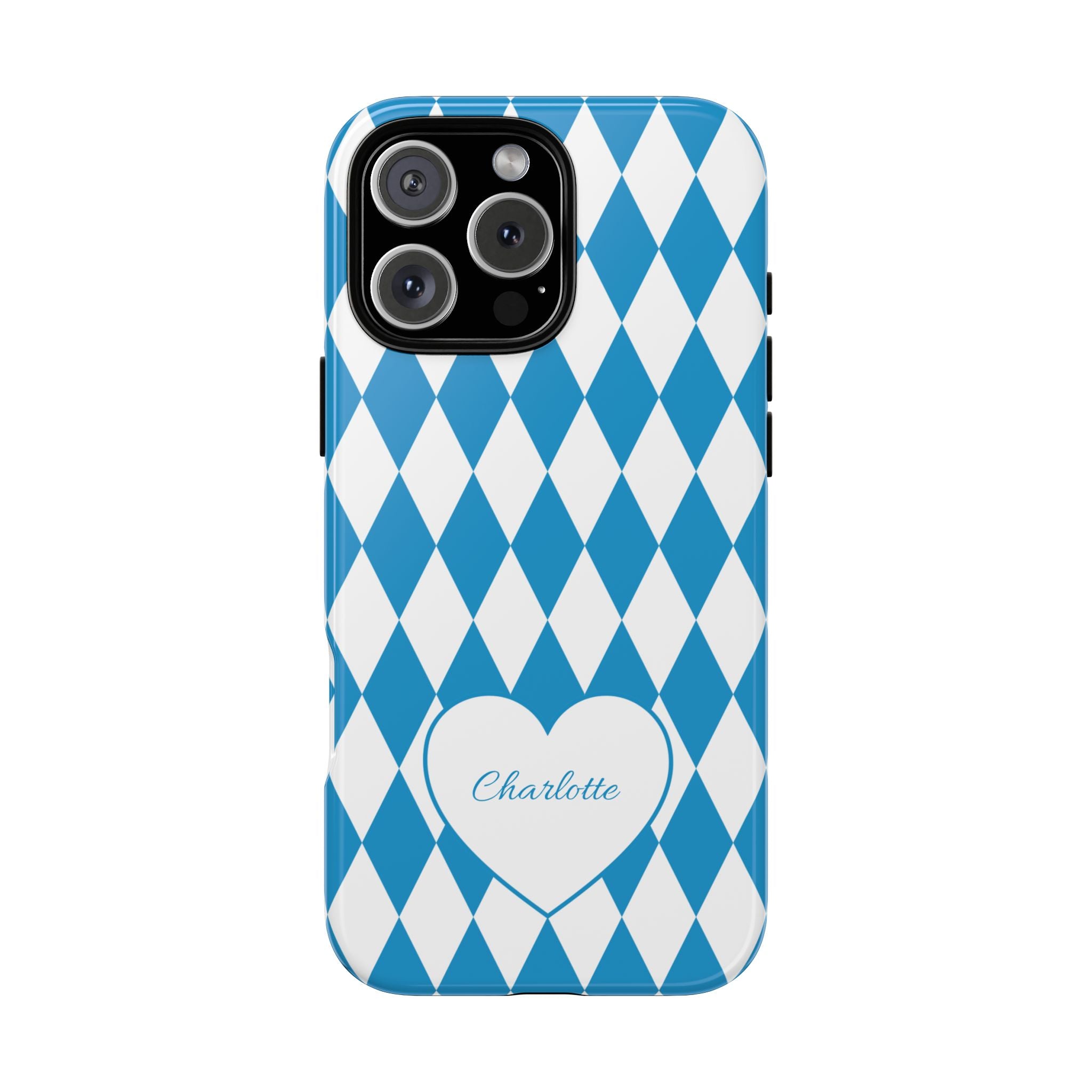 BAYERN BLAU WEISS – Personalisierte Handyhülle mit Dual-Layer-Schutz