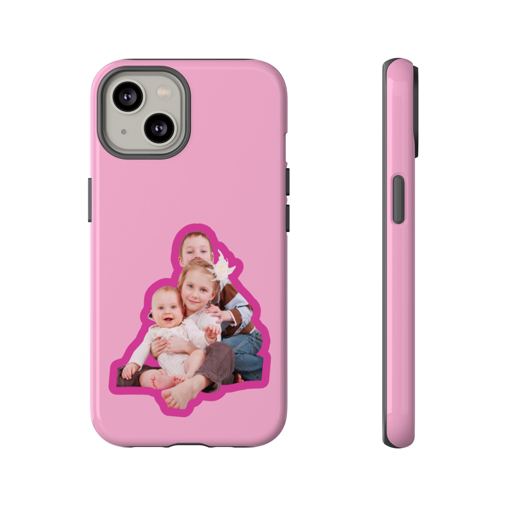 PINK CARTOON – Personalisierte Foto Handyhülle mit Dual-Layer-Schutz