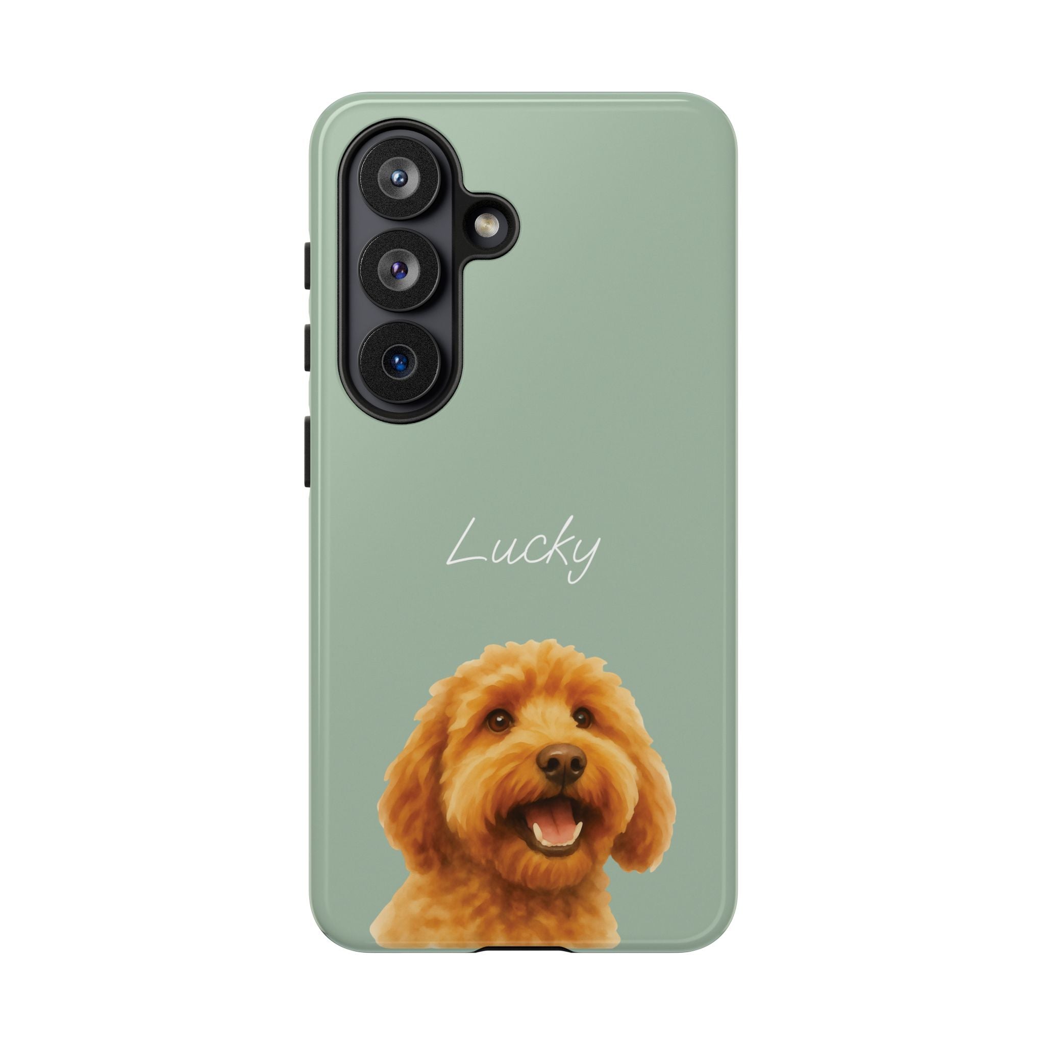 PET AQUARELL SALBEI – Personalisierte Handyhülle mit Dual-Layer-Schutz