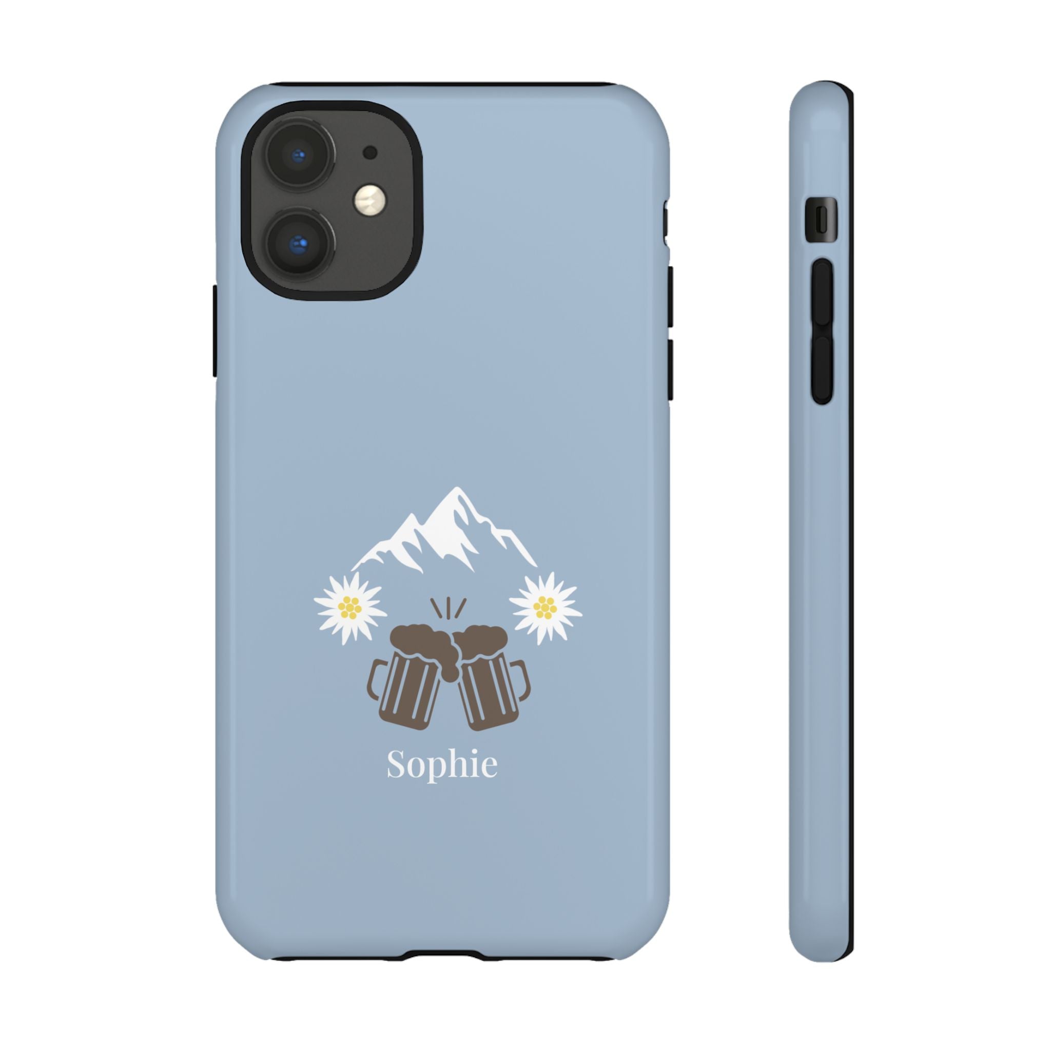 O'ZAPFT PASTELLBLAU – Personalisierte Handyhülle mit Dual-Layer-Schutz