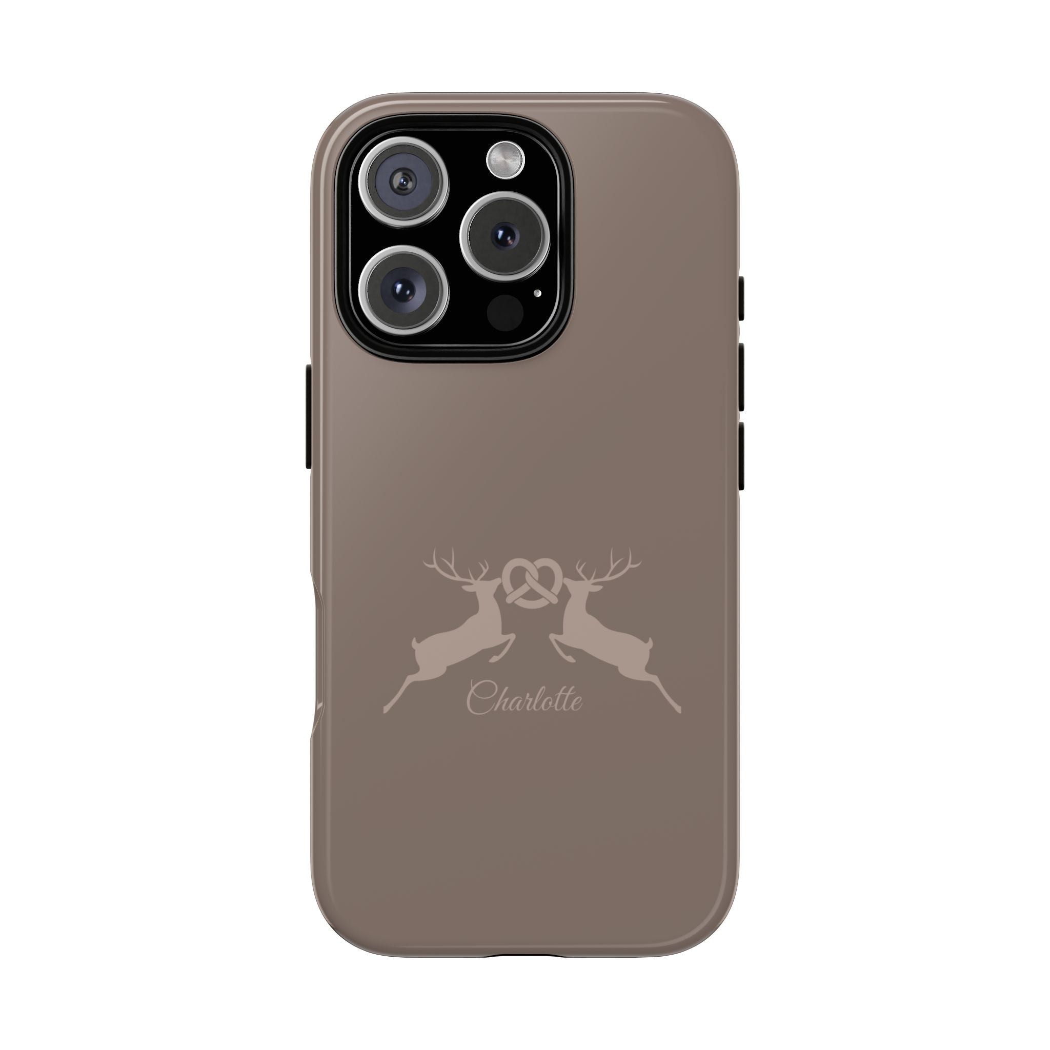 HIRSCH MOCCA – Personalisierte Handyhülle mit Dual-Layer-Schutz