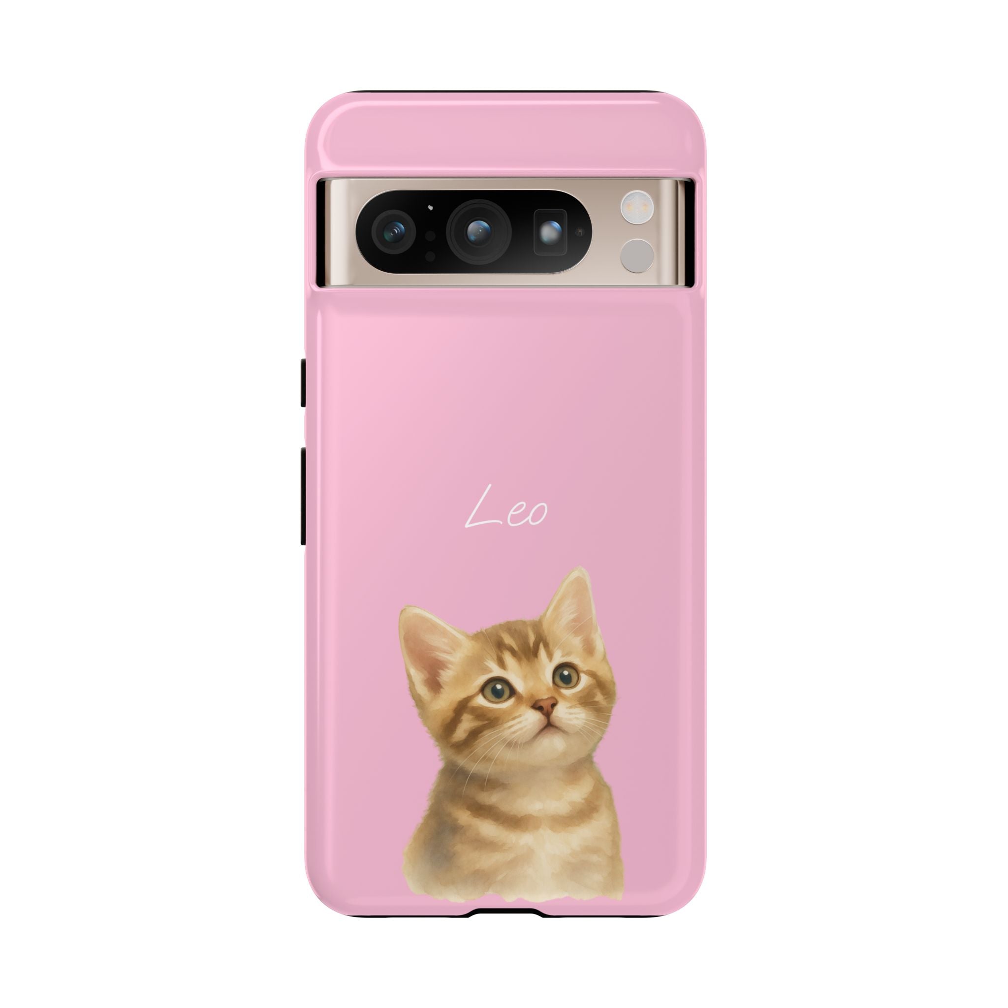 PET AQUARELL PINK – Personalisierte Handyhülle mit Dual-Layer-Schutz