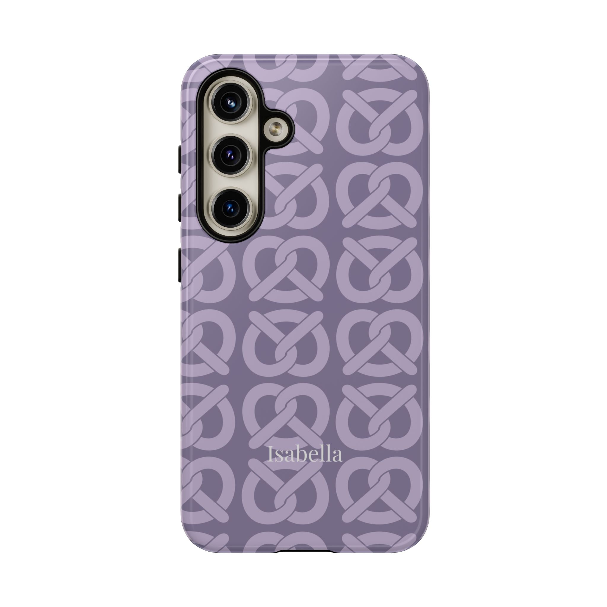 BREZN MONOGRAMM LAVENDEL – Personalisierte Handyhülle mit Dual-Layer-Schutz