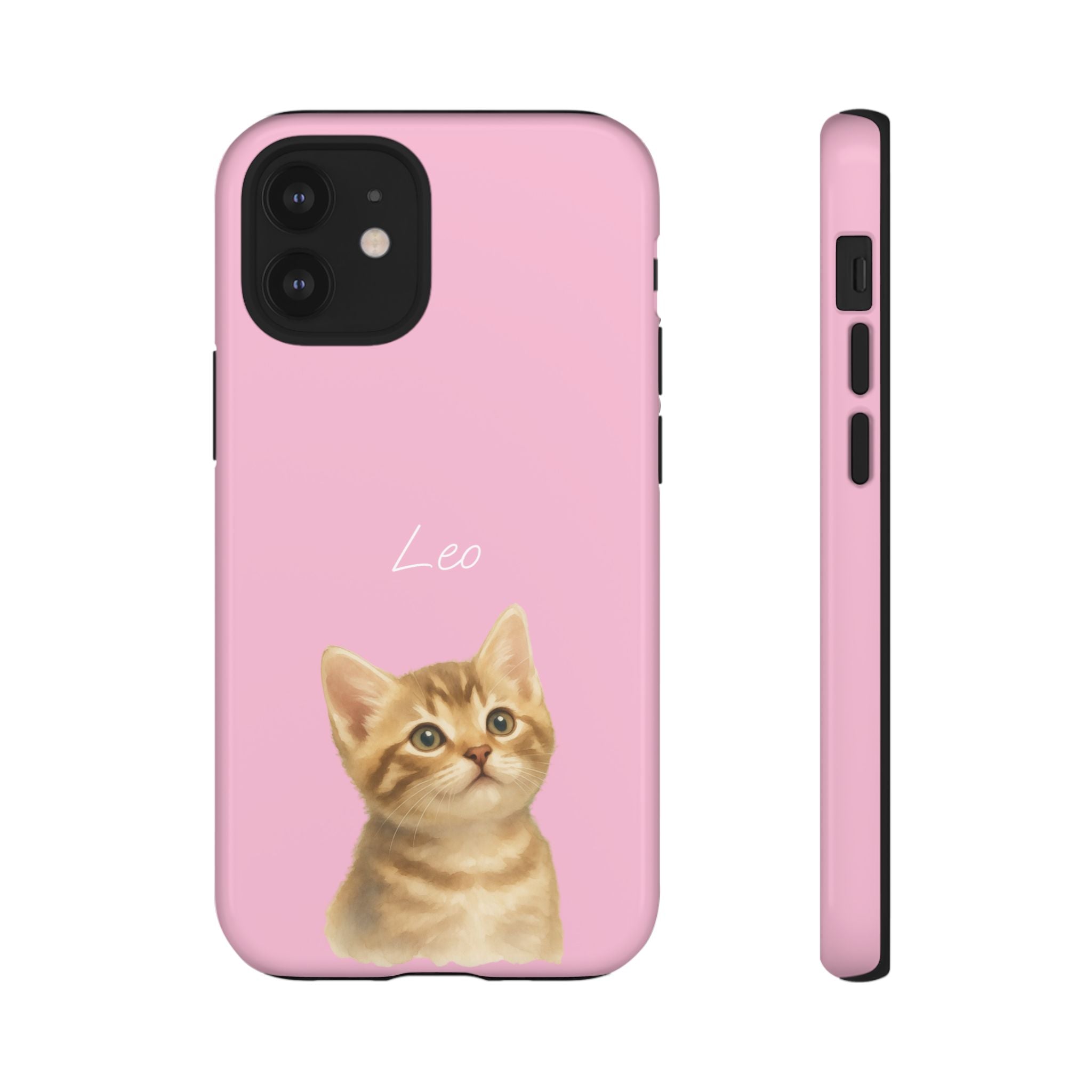 PET AQUARELL PINK – Personalisierte Handyhülle mit Dual-Layer-Schutz