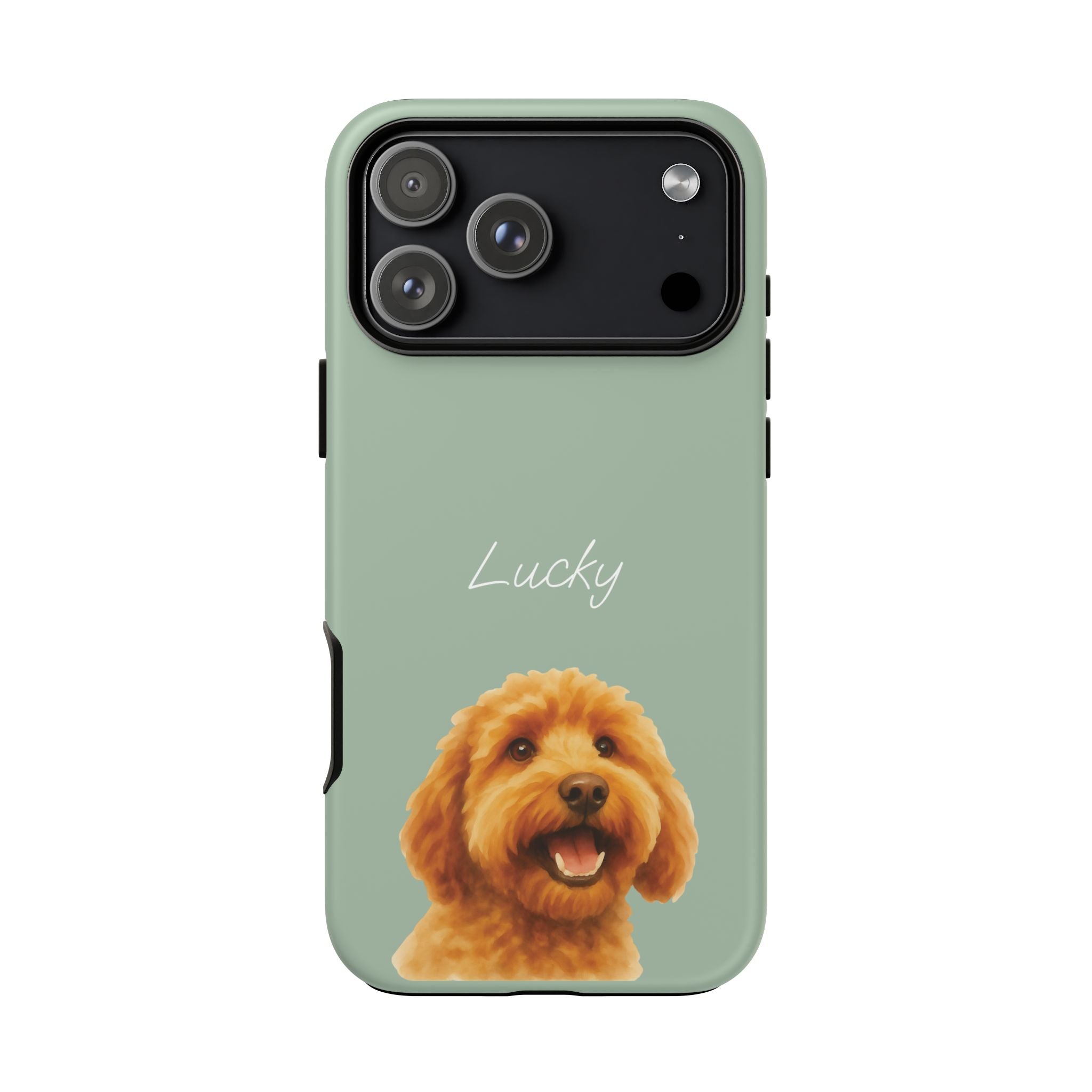 PET AQUARELL SALBEI – Personalisierte Handyhülle mit Dual-Layer-Schutz