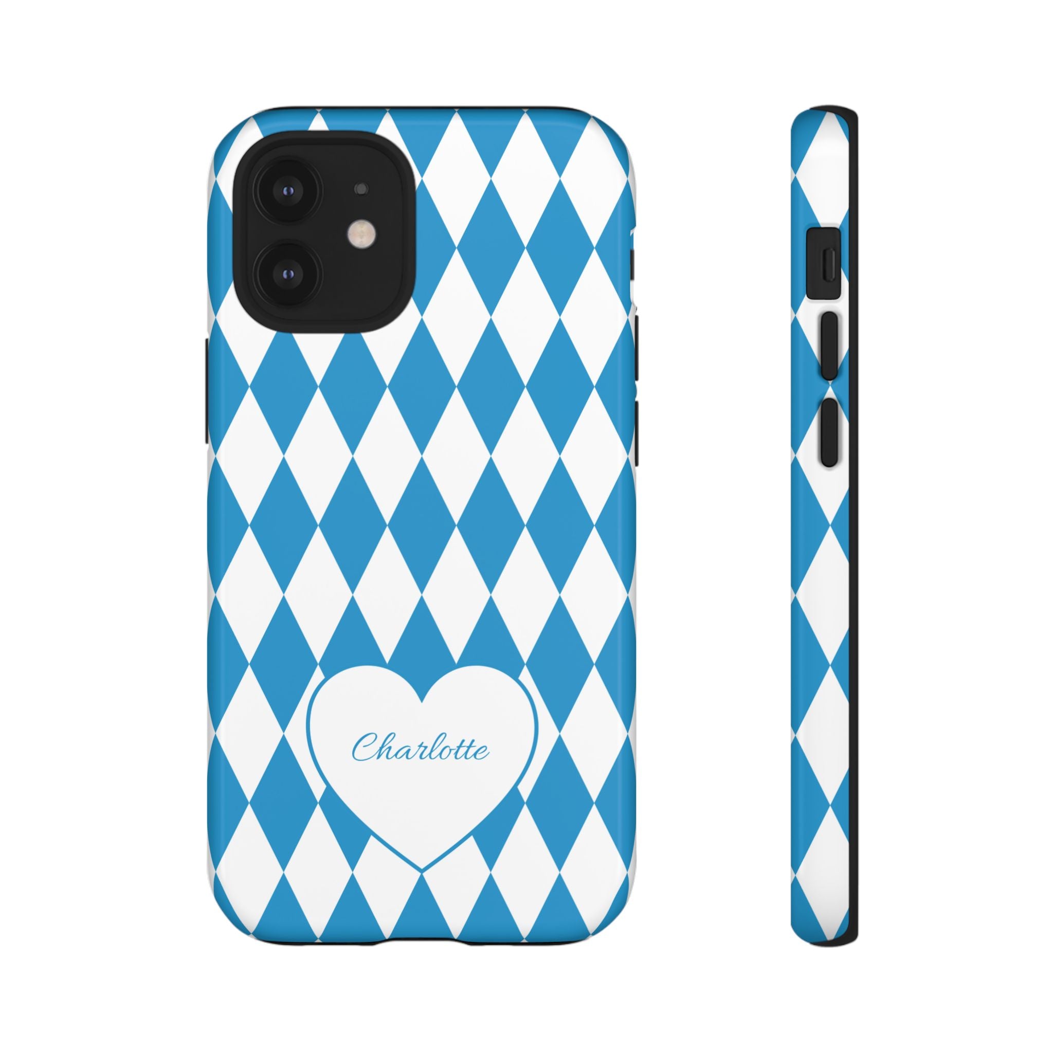 BAYERN BLAU WEISS – Personalisierte Handyhülle mit Dual-Layer-Schutz