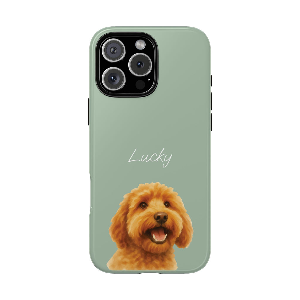 PET AQUARELL SALBEI – Personalisierte Handyhülle mit Dual-Layer-Schutz