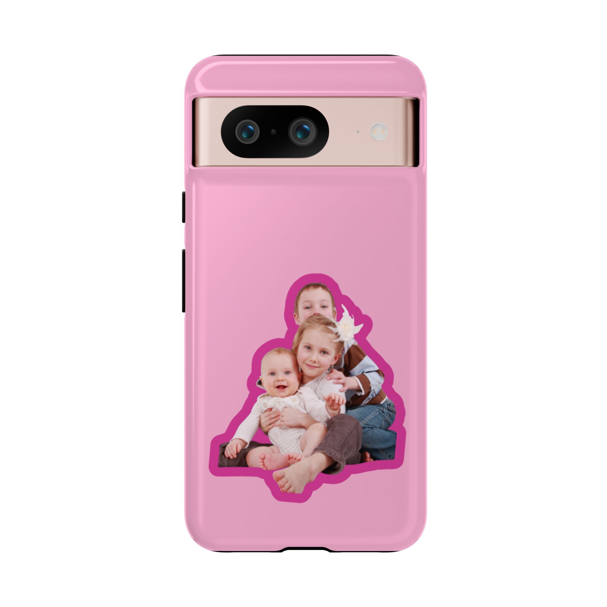 PINK CARTOON – Personalisierte Foto Handyhülle mit Dual-Layer-Schutz