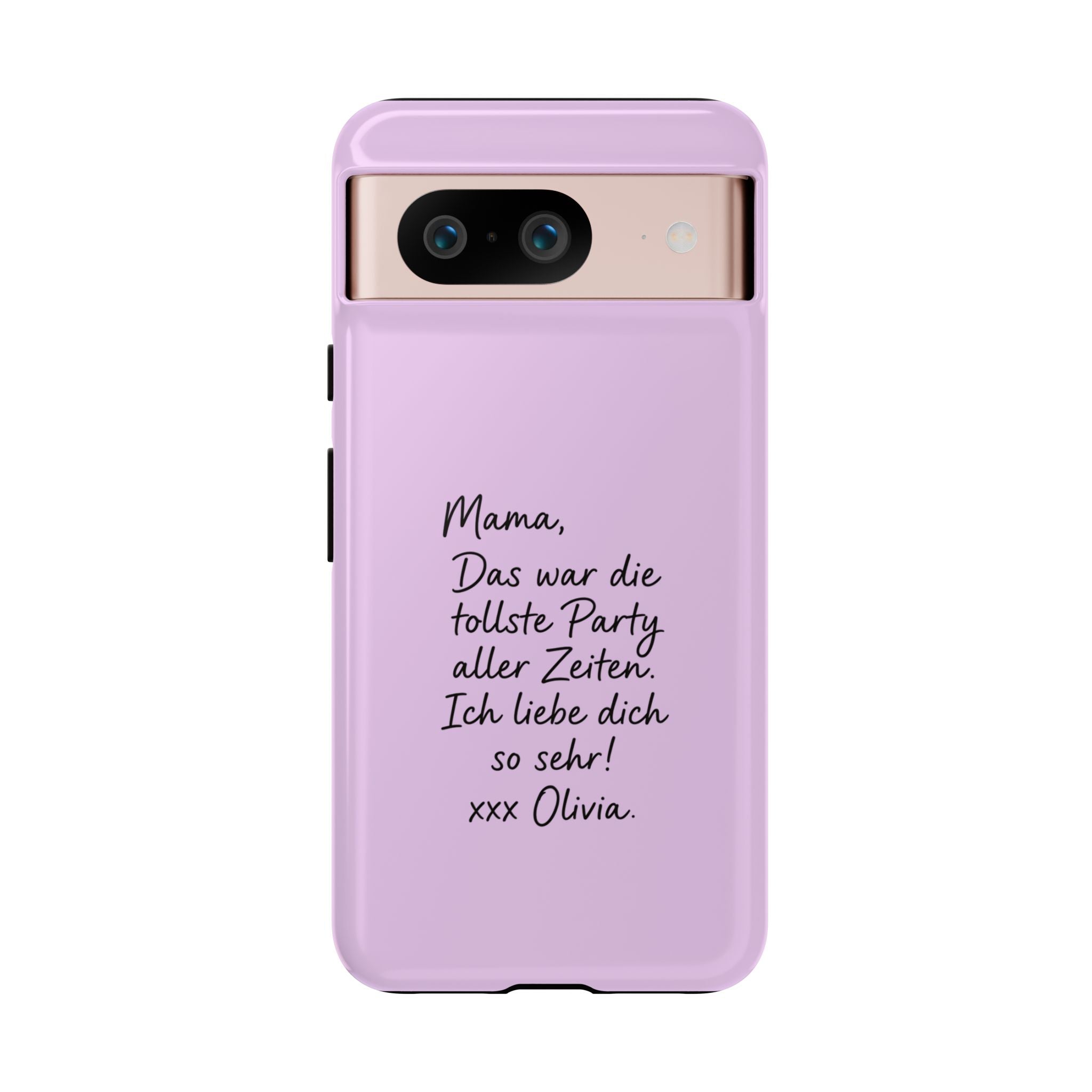 LAVENDEL mit handgeschriebener Notiz – Personalisierte Handyhülle mit Dual-Layer-Schutz
