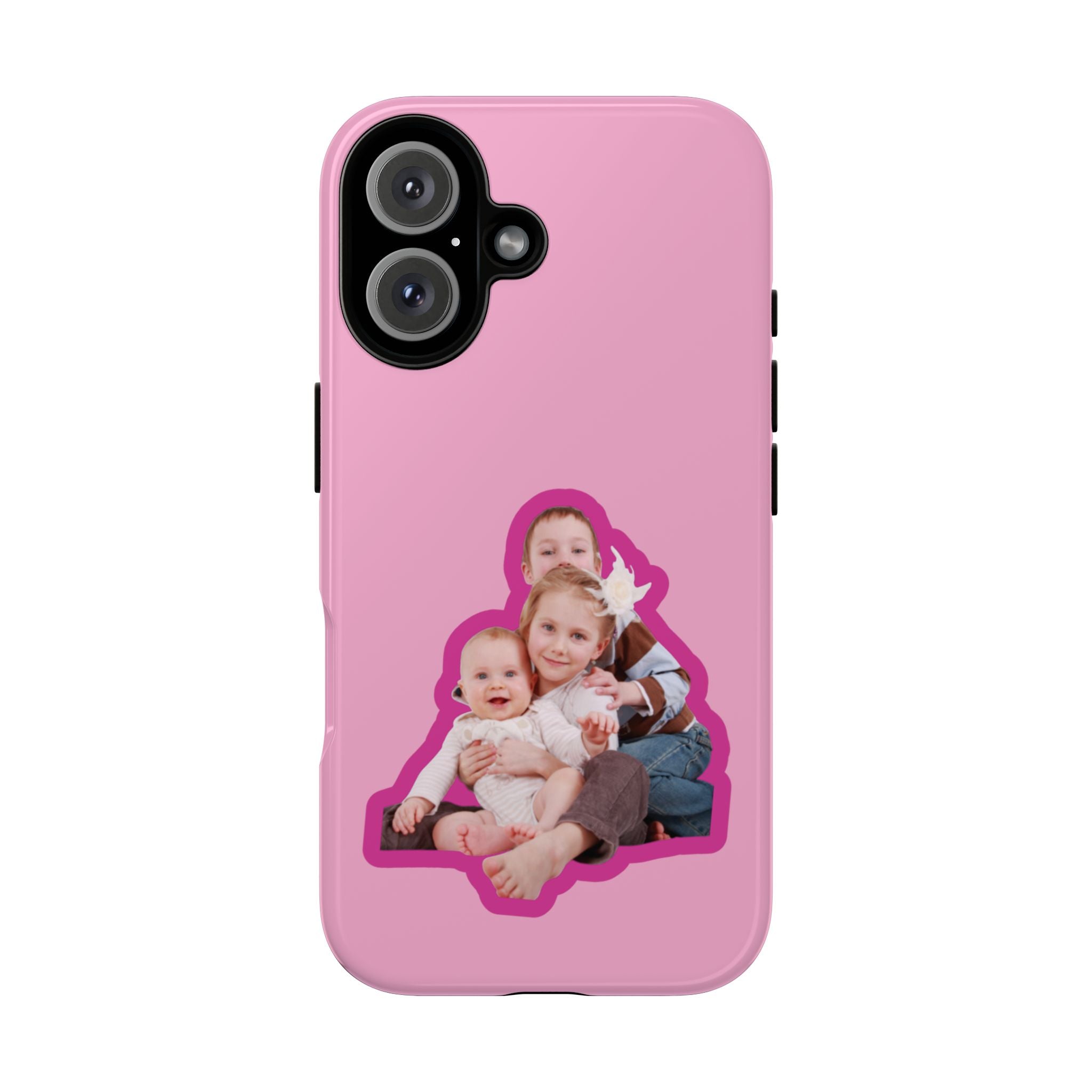 PINK CARTOON – Personalisierte Foto Handyhülle mit Dual-Layer-Schutz