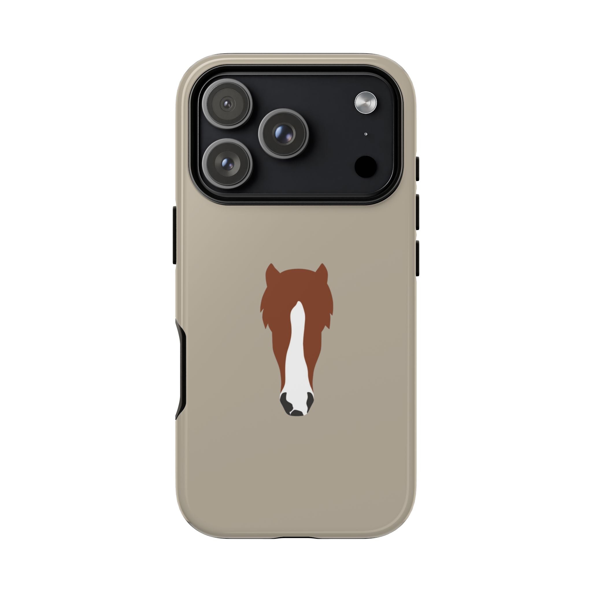 UNIQUE ANIMAL ART EDITION BEIGE – Personalisierte Handyhülle mit Dual-Layer-Schutz