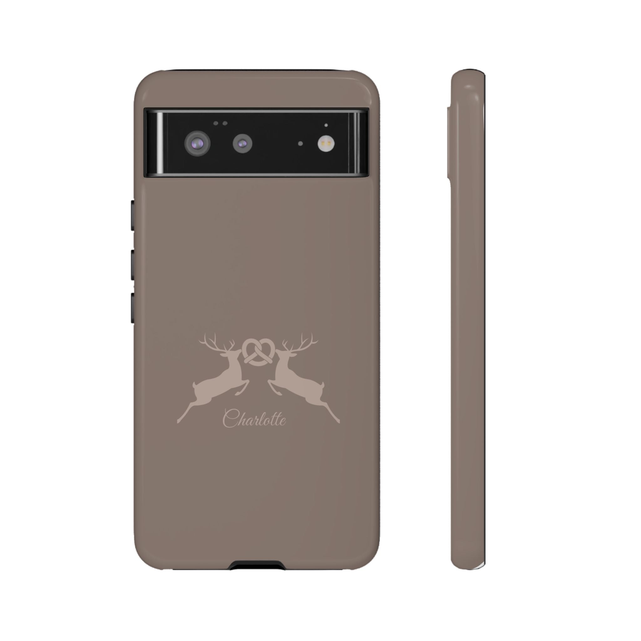 HIRSCH MOCCA – Personalisierte Handyhülle mit Dual-Layer-Schutz