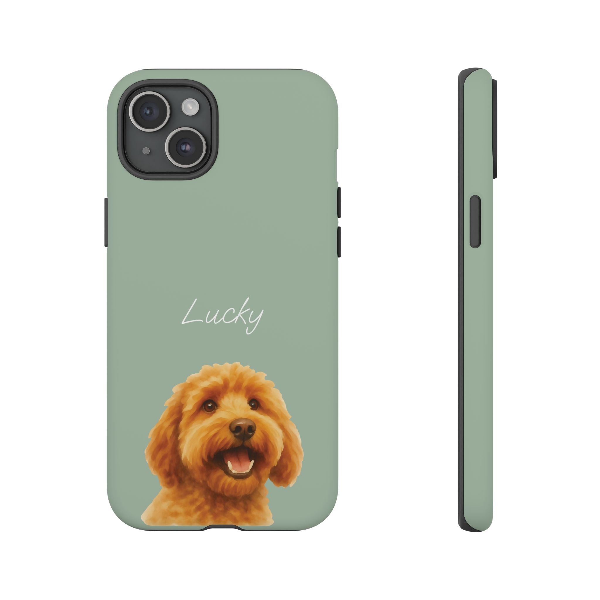PET AQUARELL SALBEI – Personalisierte Handyhülle mit Dual-Layer-Schutz
