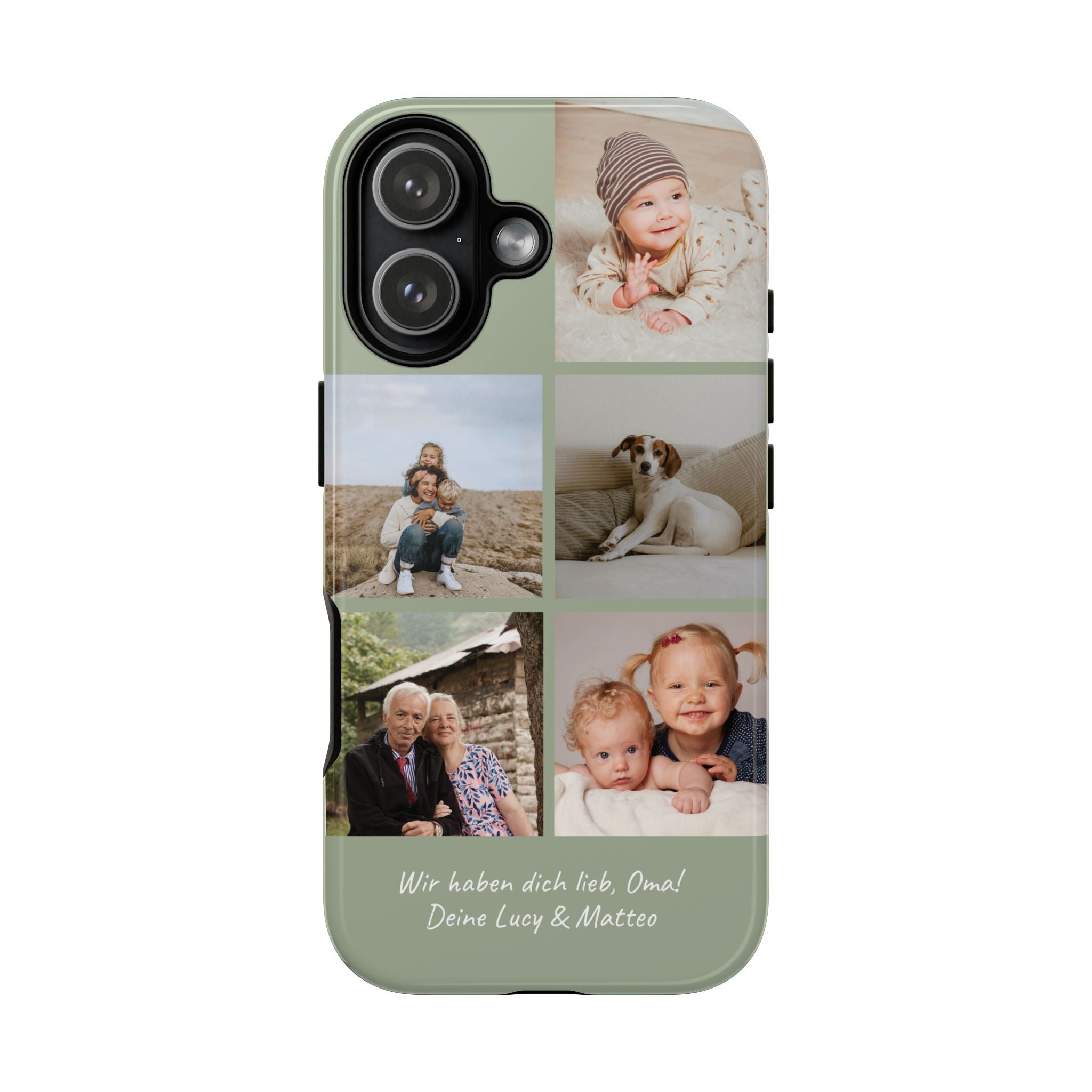 SALBEI PHOTO COLLAGE – Personalisierte Foto Handyhülle mit Dual-Layer-Schutz