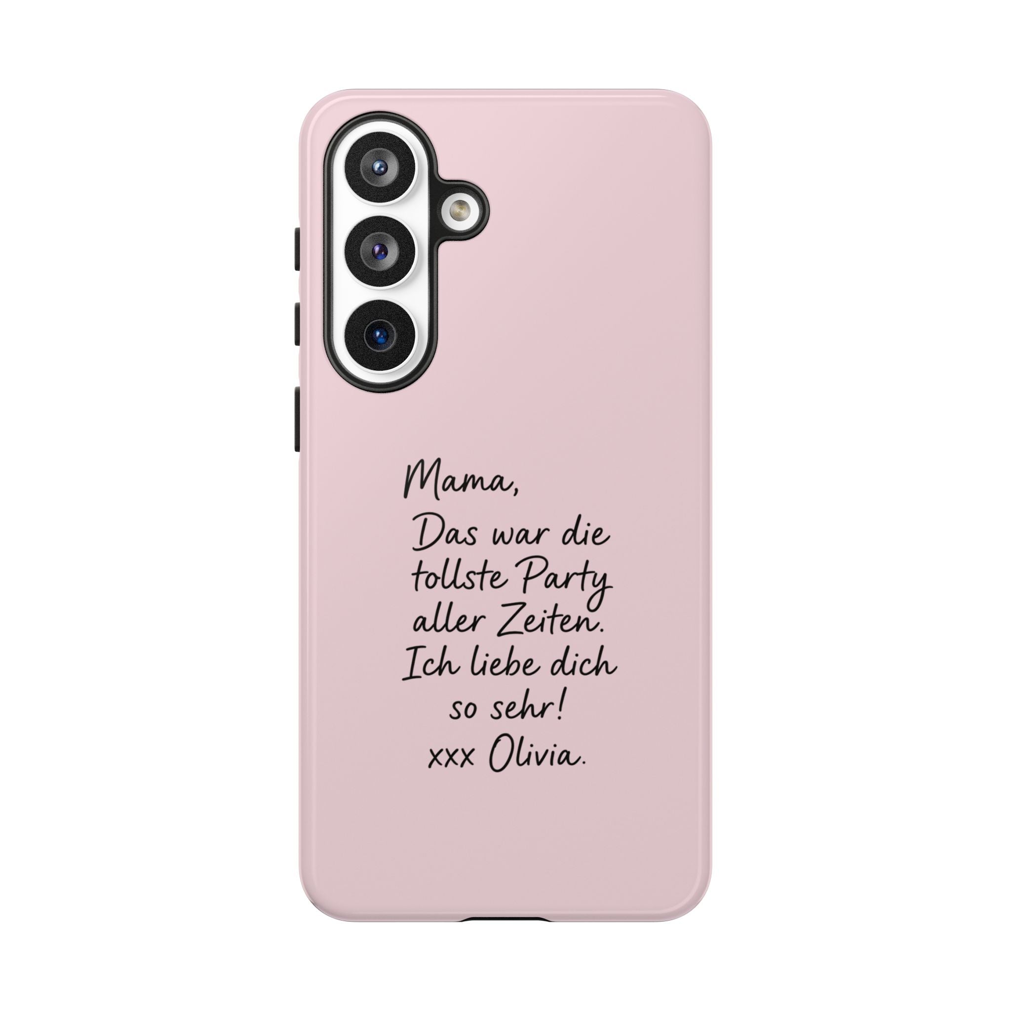 ROSE HANDWRITTEN NOTE – Personalisierte Handyhülle mit Dual-Layer-Schutz