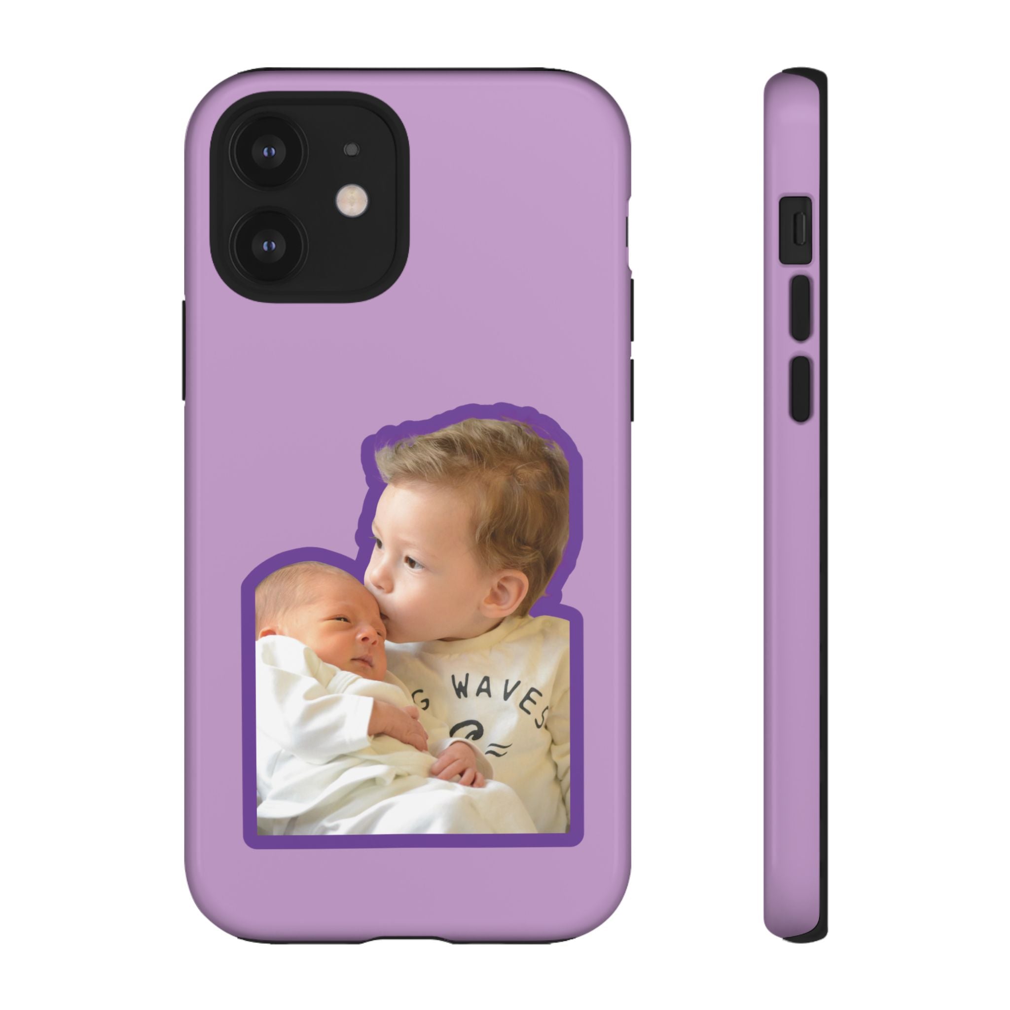 PURPLE CARTOON – Personalisierte Foto Handyhülle mit Dual-Layer-Schutz