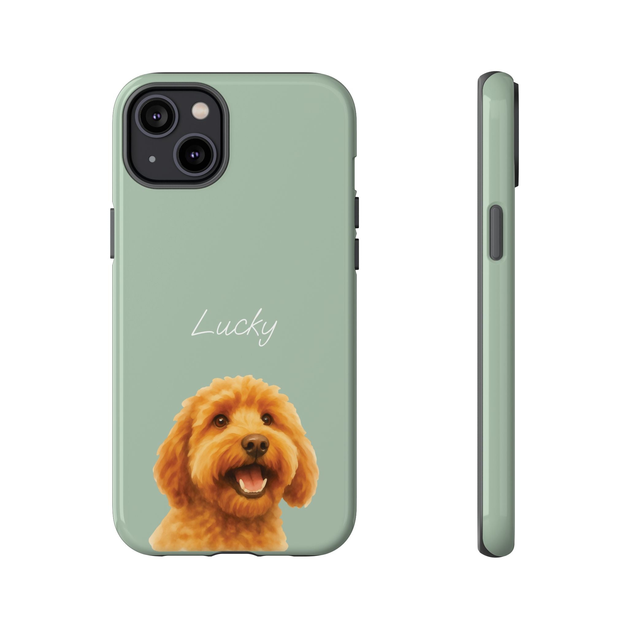 PET AQUARELL SALBEI – Personalisierte Handyhülle mit Dual-Layer-Schutz