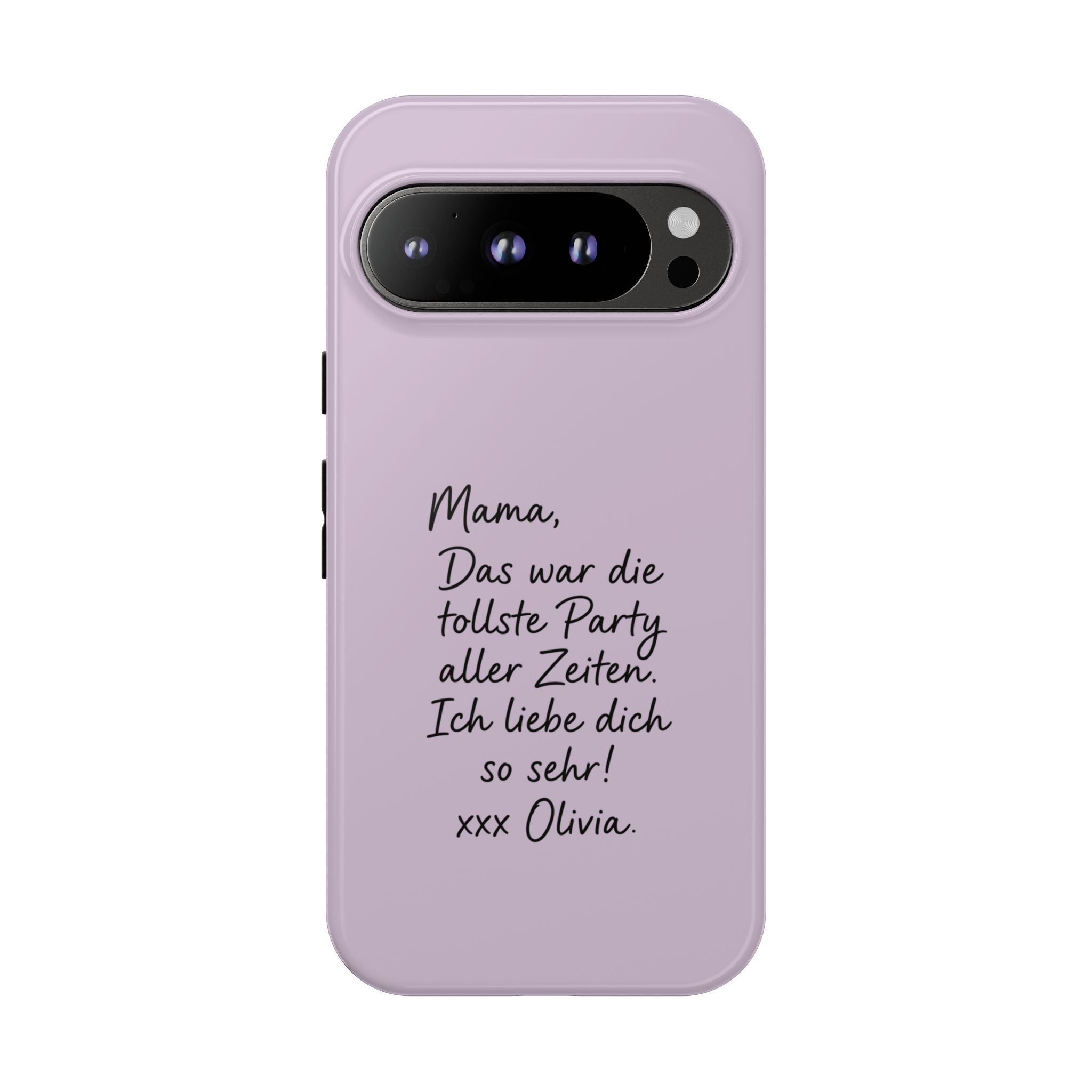 LAVENDER HANDWRITTEN NOTE – Personalisierte Handyhülle mit Dual-Layer-Schutz