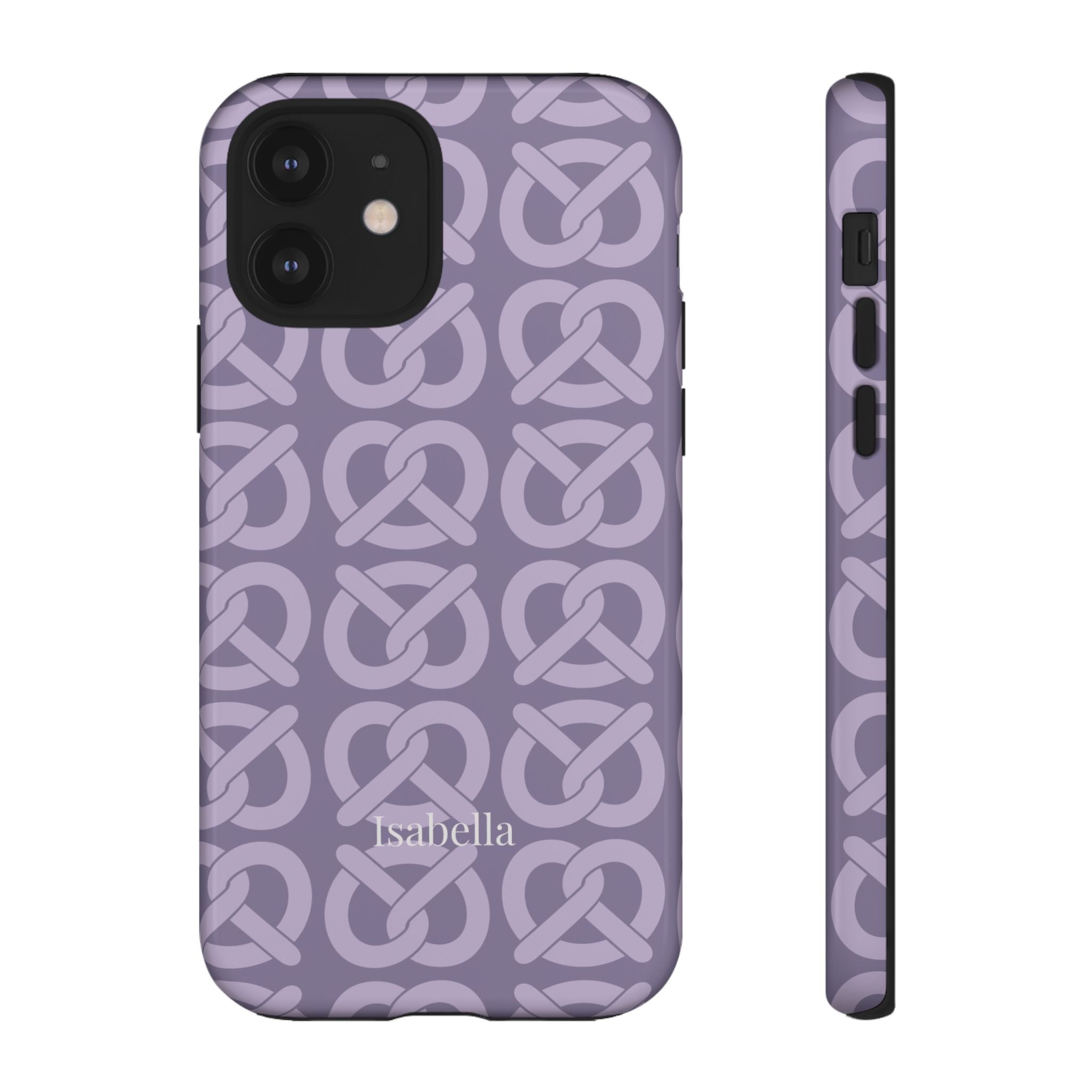 BREZN MONOGRAMM LAVENDEL – Personalisierte Handyhülle mit Dual-Layer-Schutz