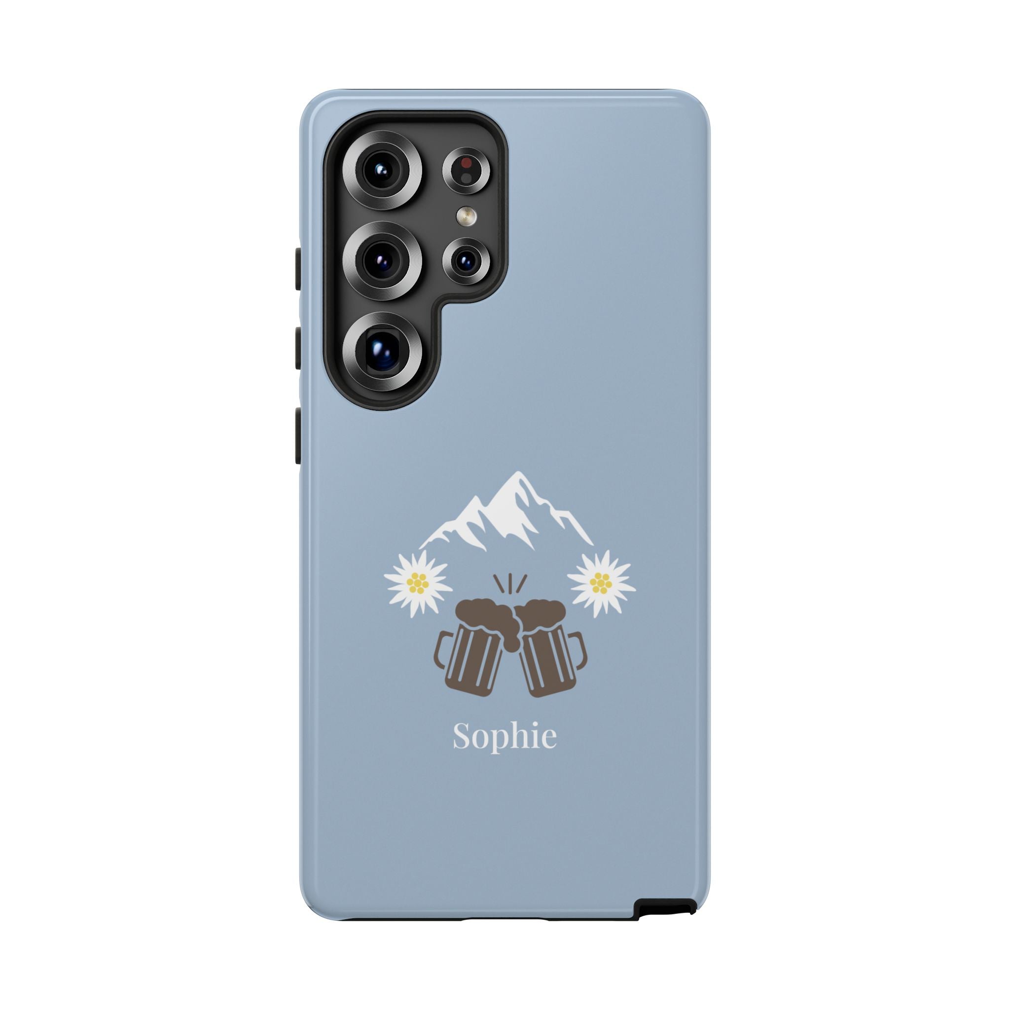 O'ZAPFT PASTELLBLAU – Personalisierte Handyhülle mit Dual-Layer-Schutz