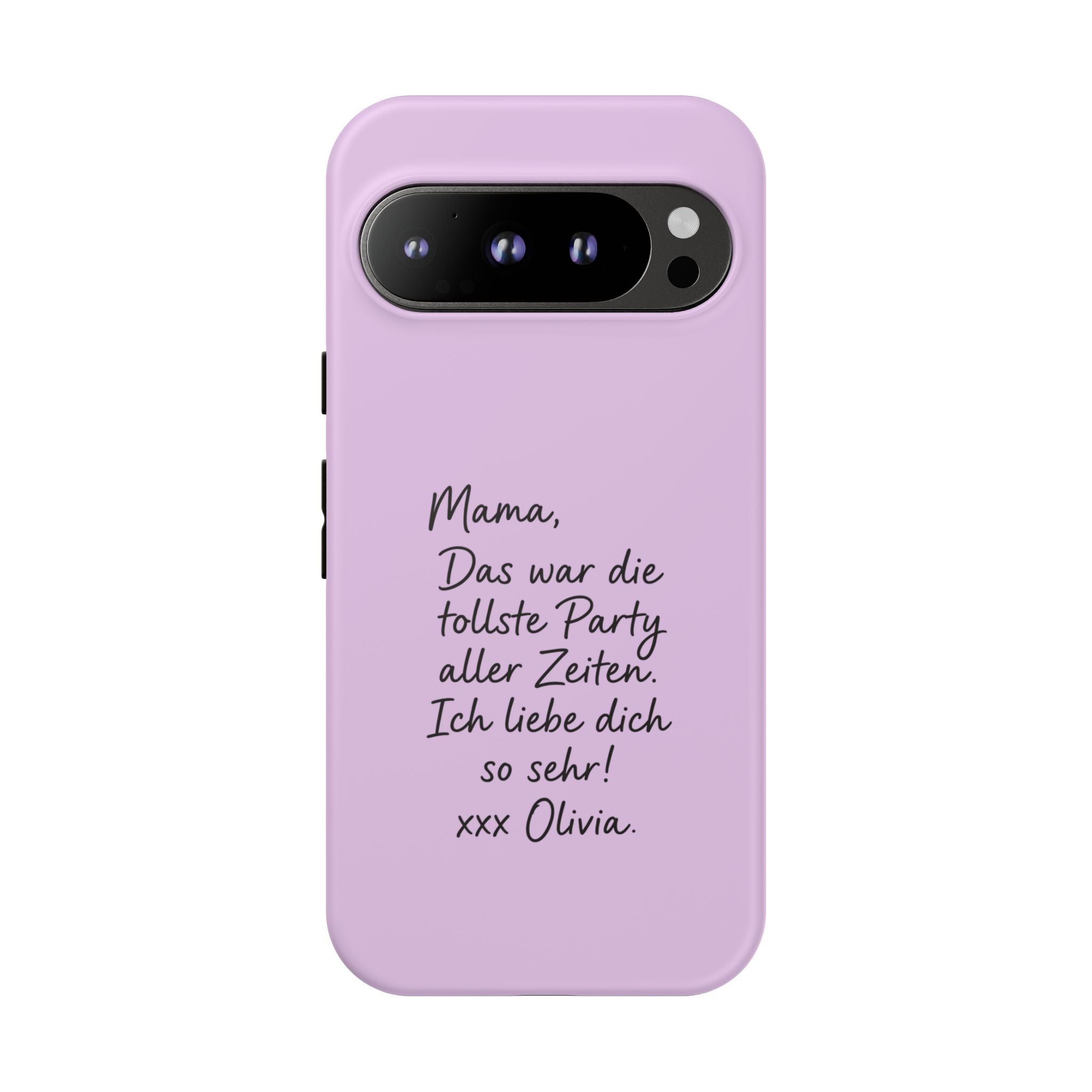 LAVENDEL mit handgeschriebener Notiz – Personalisierte Handyhülle mit Dual-Layer-Schutz