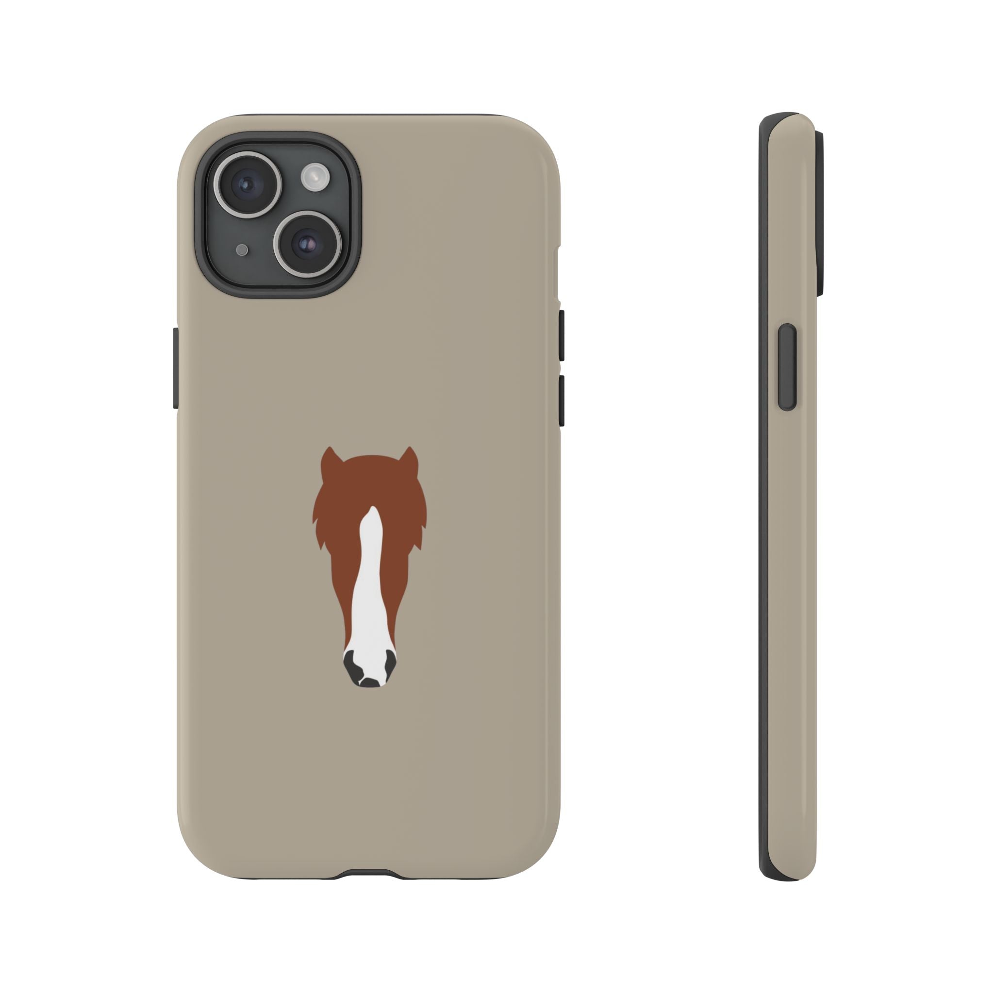 UNIQUE ANIMAL ART EDITION BEIGE – Personalisierte Handyhülle mit Dual-Layer-Schutz