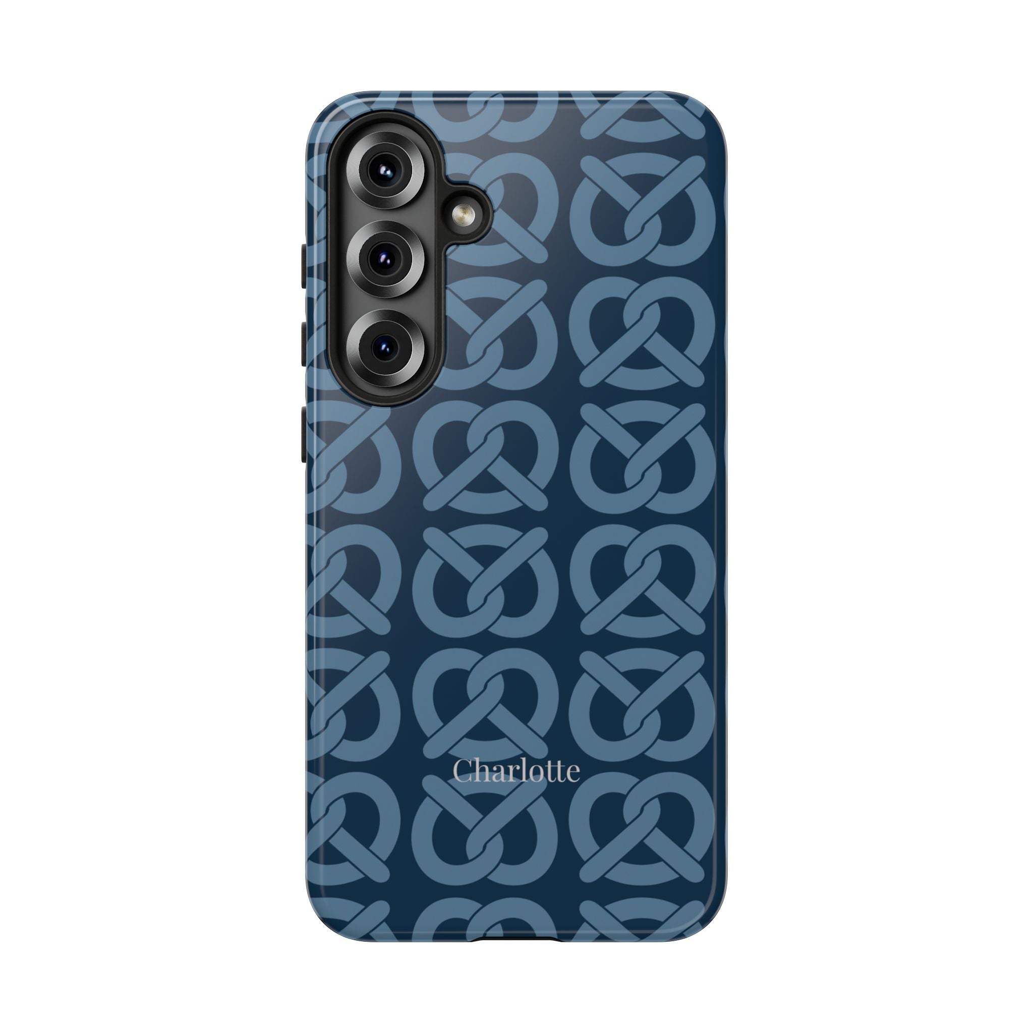 BREZN MONOGRAMM NACHTBLAU – Personalisierte Handyhülle mit Dual-Layer-Schutz