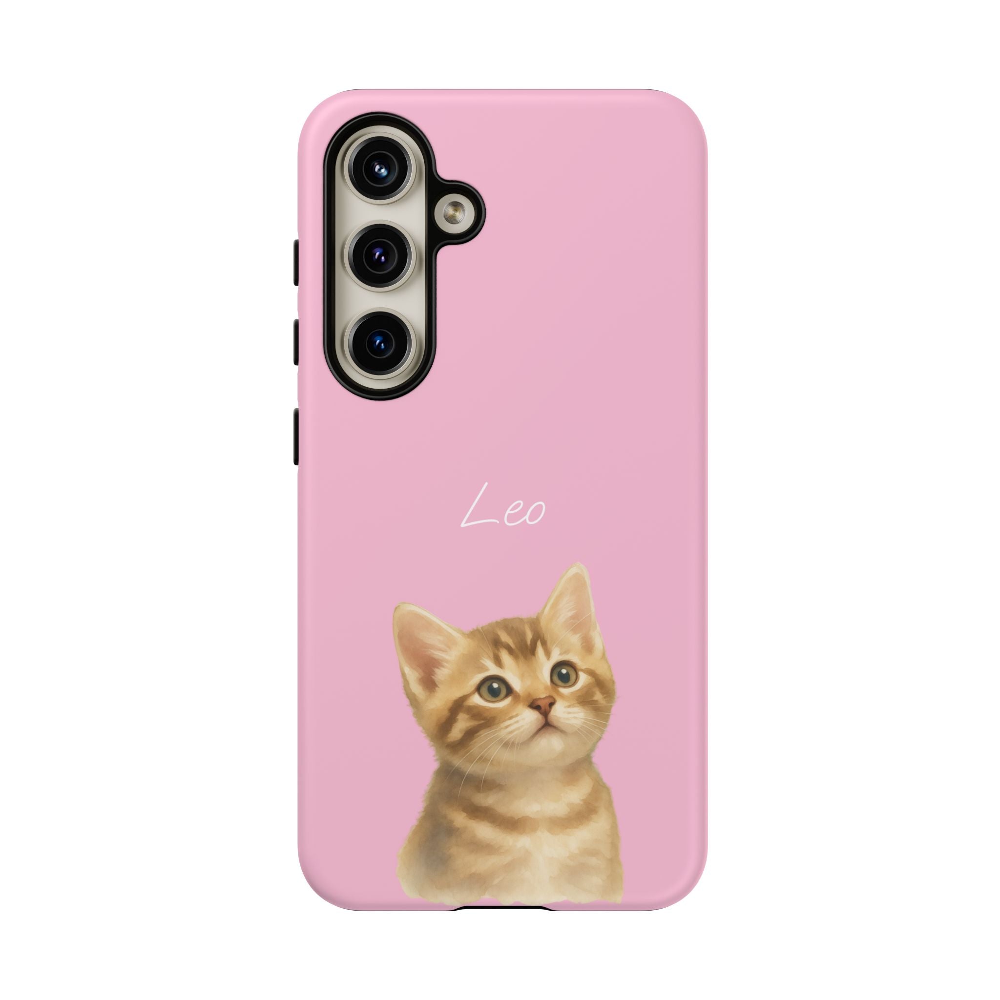 PET AQUARELL PINK – Personalisierte Handyhülle mit Dual-Layer-Schutz