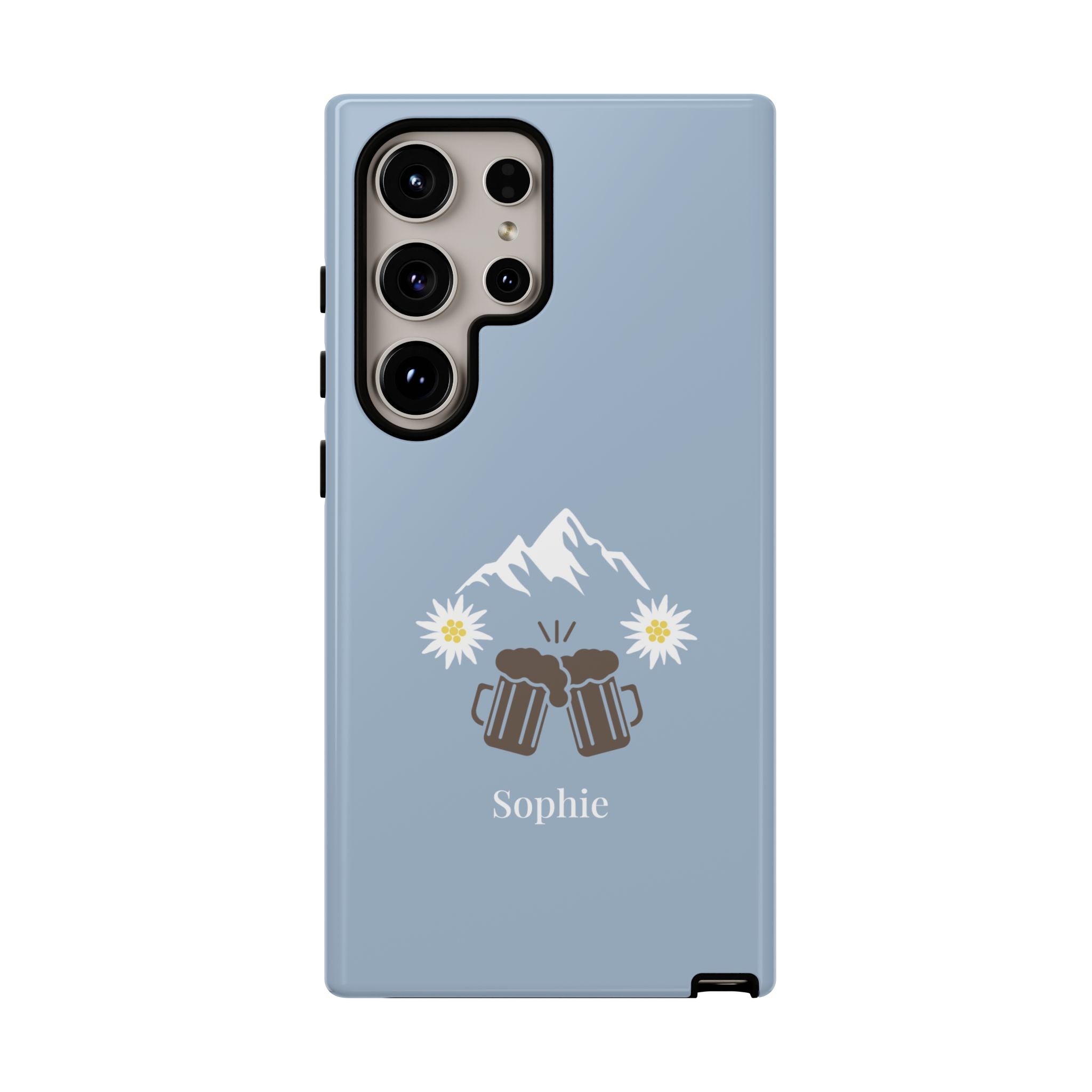 O'ZAPFT PASTELLBLAU – Personalisierte Handyhülle mit Dual-Layer-Schutz