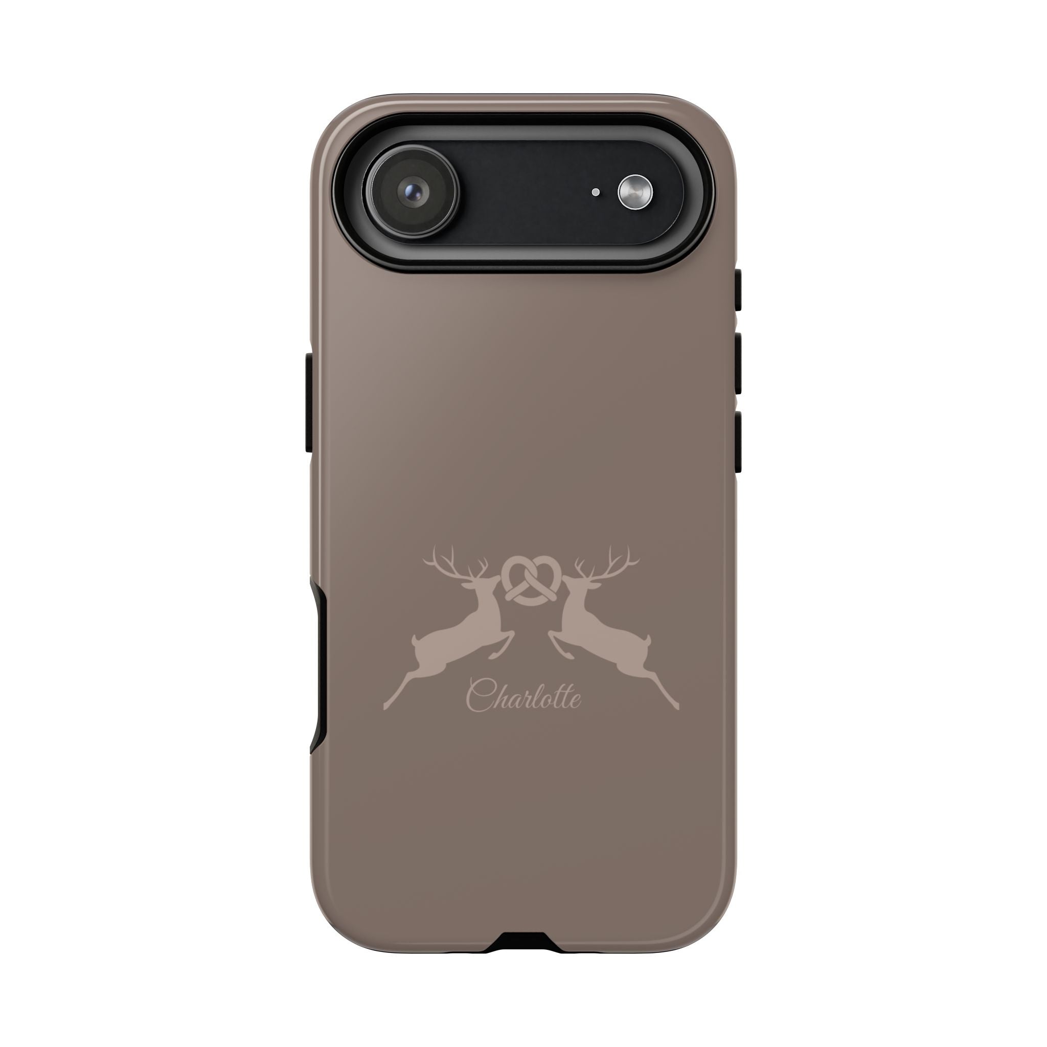 HIRSCH MOCCA – Personalisierte Handyhülle mit Dual-Layer-Schutz