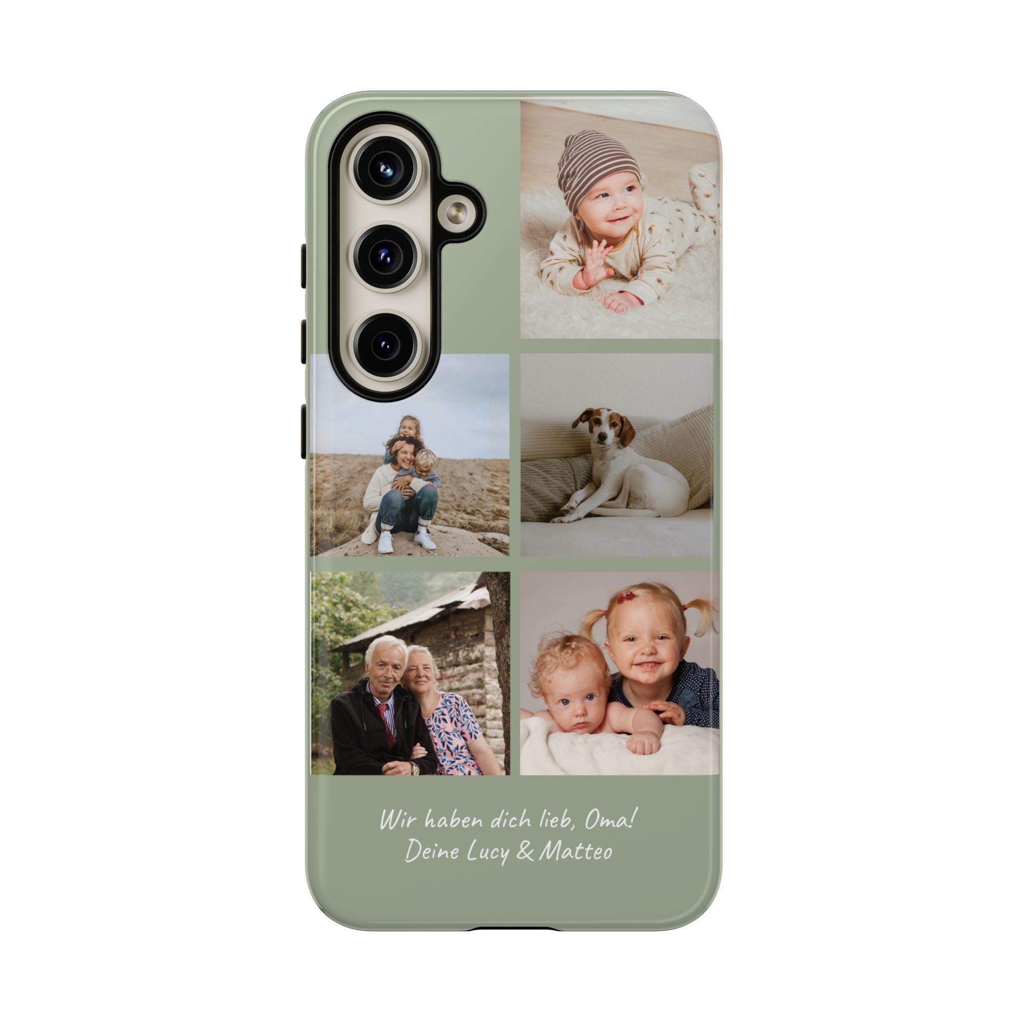 SALBEI PHOTO COLLAGE – Personalisierte Foto Handyhülle mit Dual-Layer-Schutz