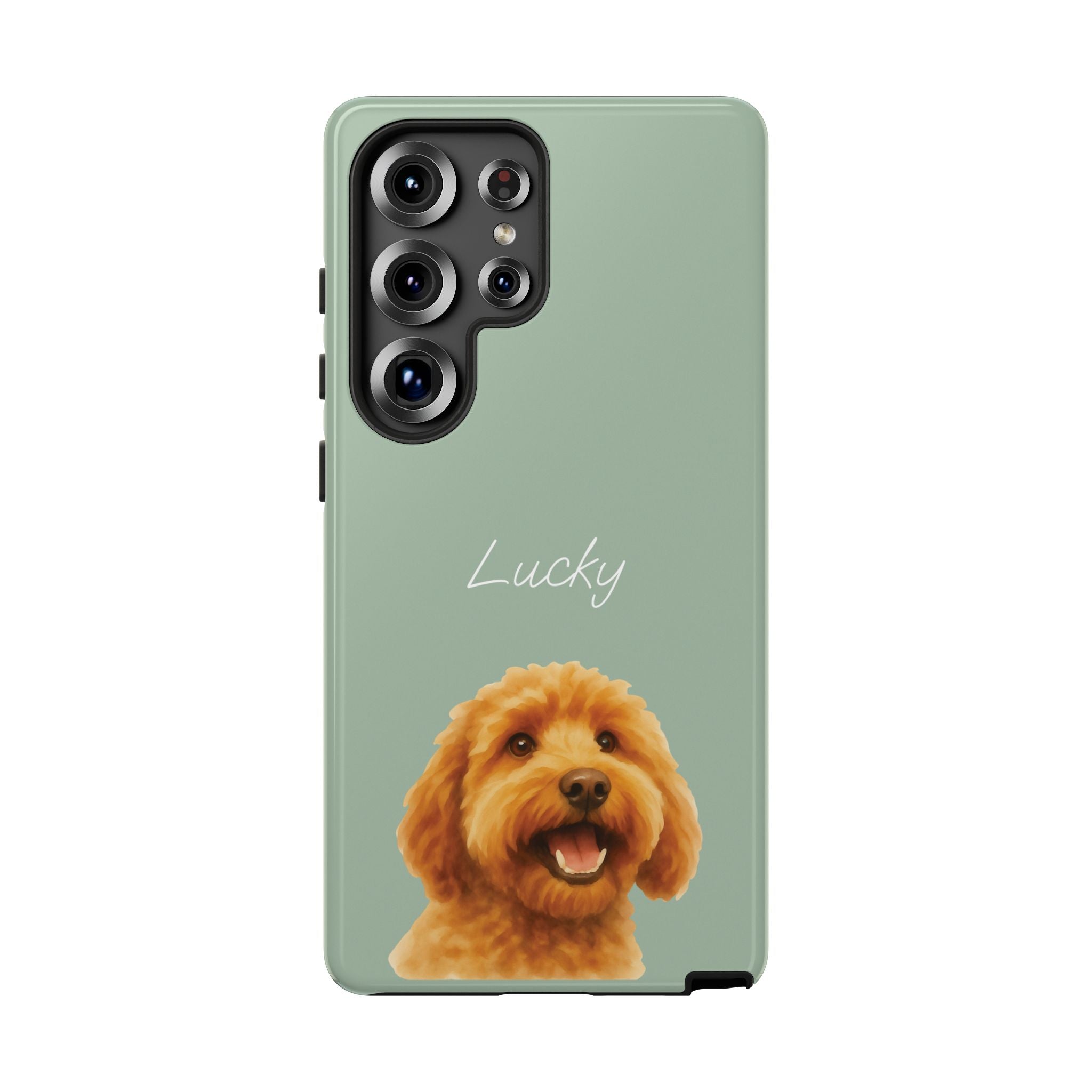 PET AQUARELL SALBEI – Personalisierte Handyhülle mit Dual-Layer-Schutz