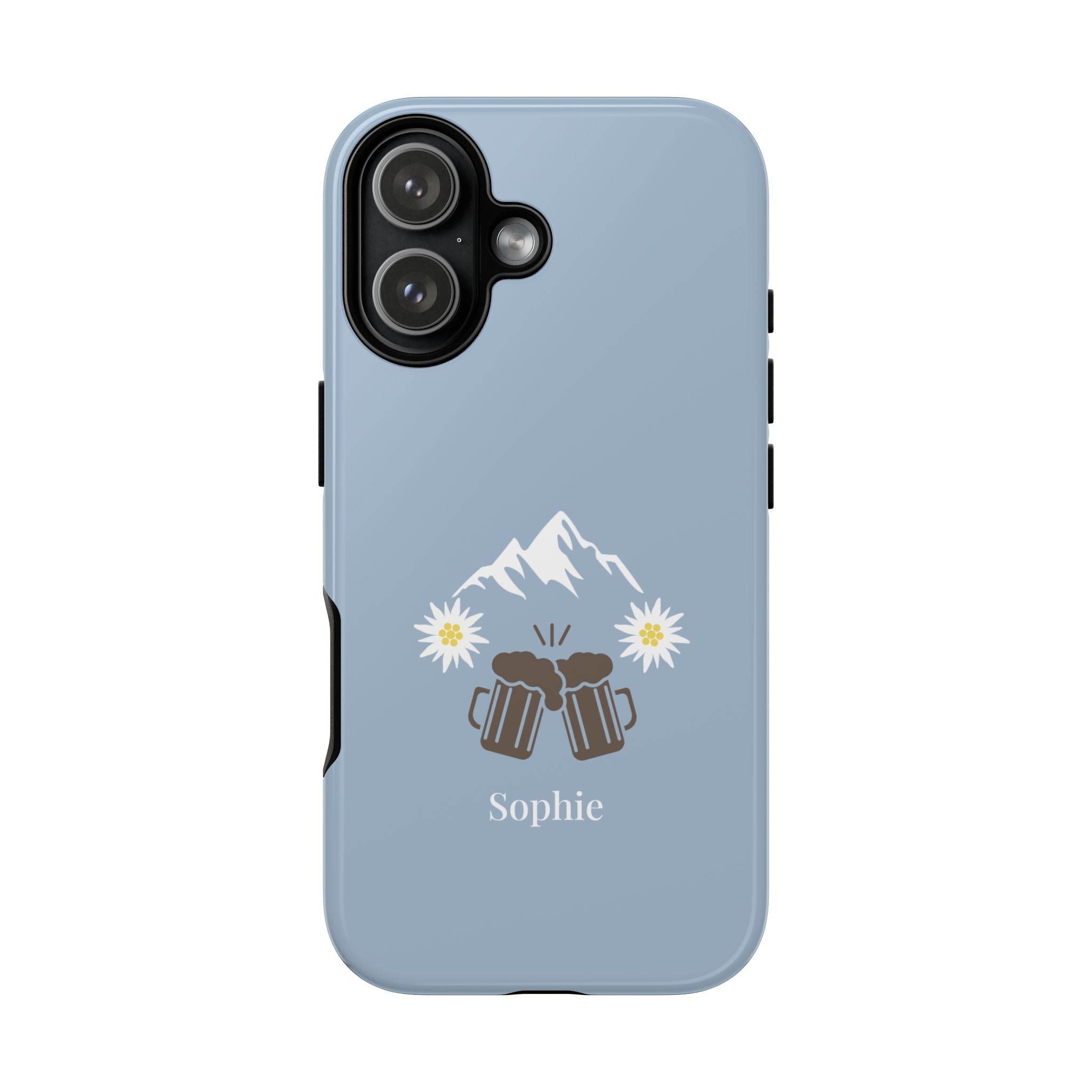 O'ZAPFT PASTELLBLAU – Personalisierte Handyhülle mit Dual-Layer-Schutz