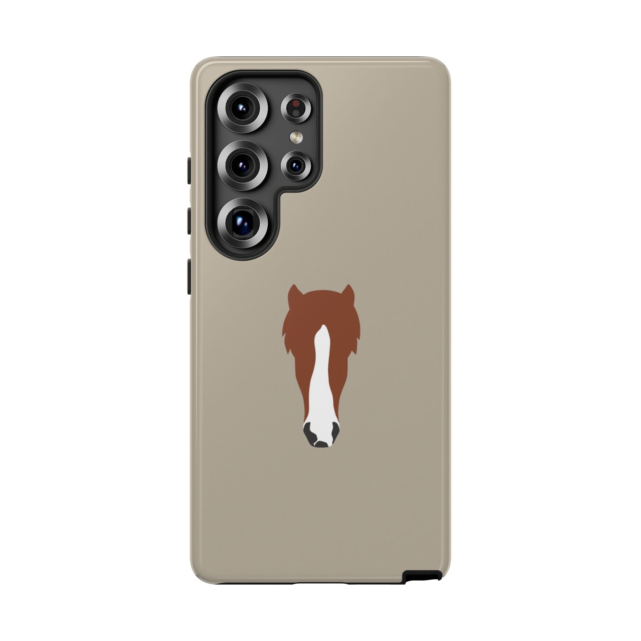 UNIQUE ANIMAL ART EDITION BEIGE – Personalisierte Handyhülle mit Dual-Layer-Schutz