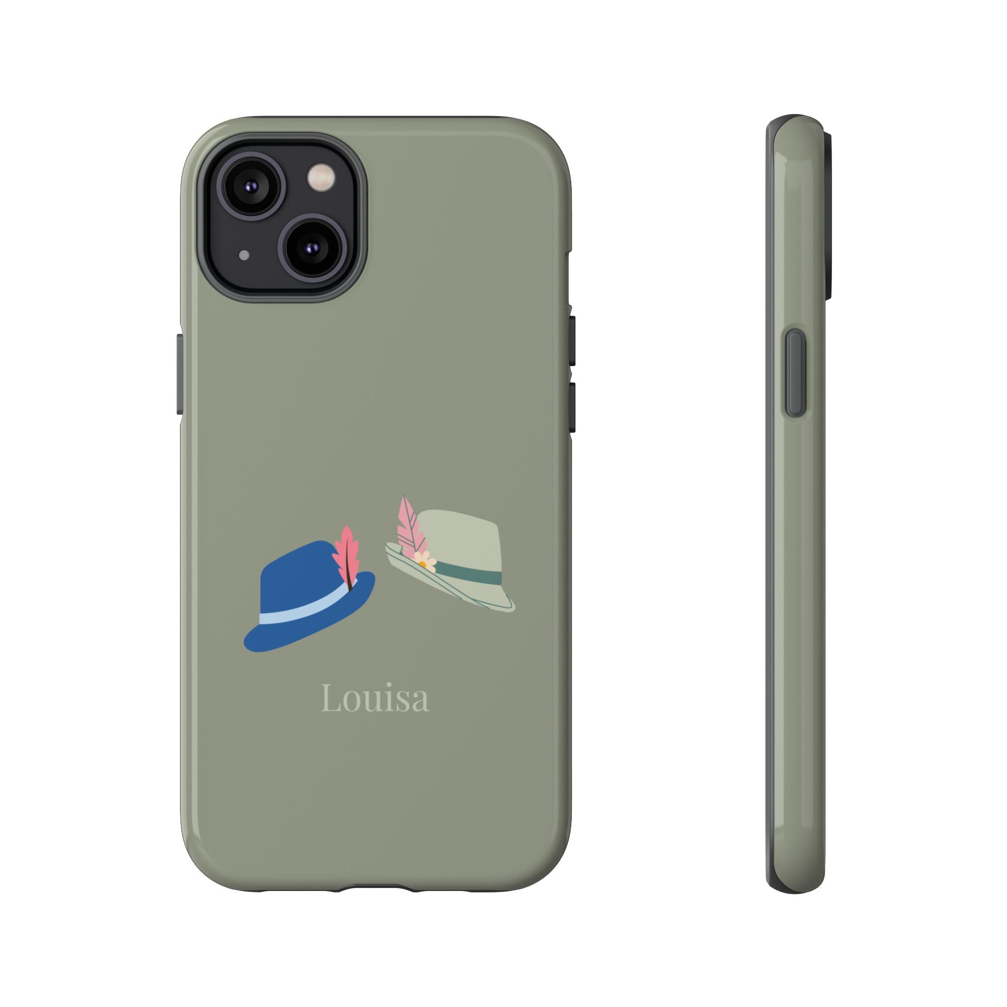 TRACHTENHÜTE SALBEI – Personalisierte Handyhülle mit Dual-Layer-Schutz