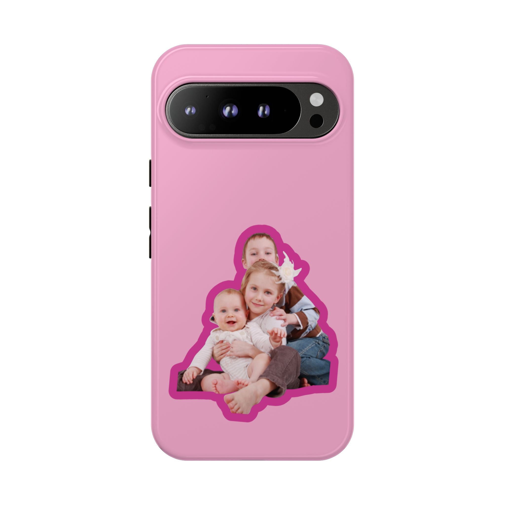 PINK CARTOON – Personalisierte Foto Handyhülle mit Dual-Layer-Schutz