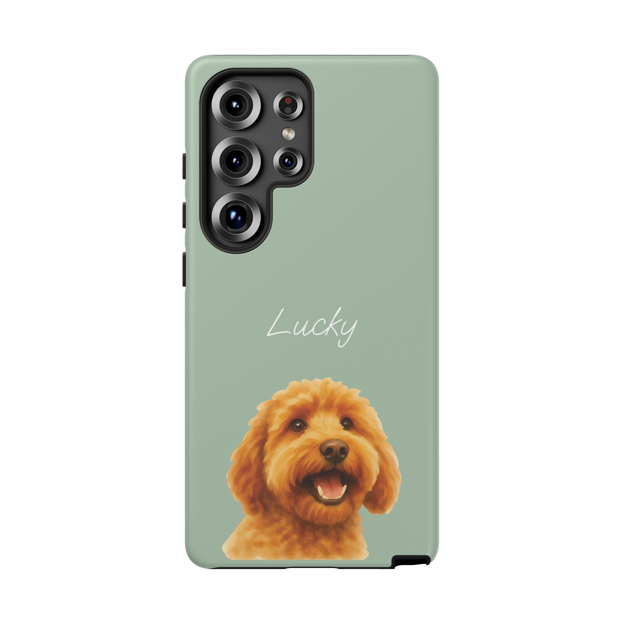 PET AQUARELL SALBEI – Personalisierte Handyhülle mit Dual-Layer-Schutz