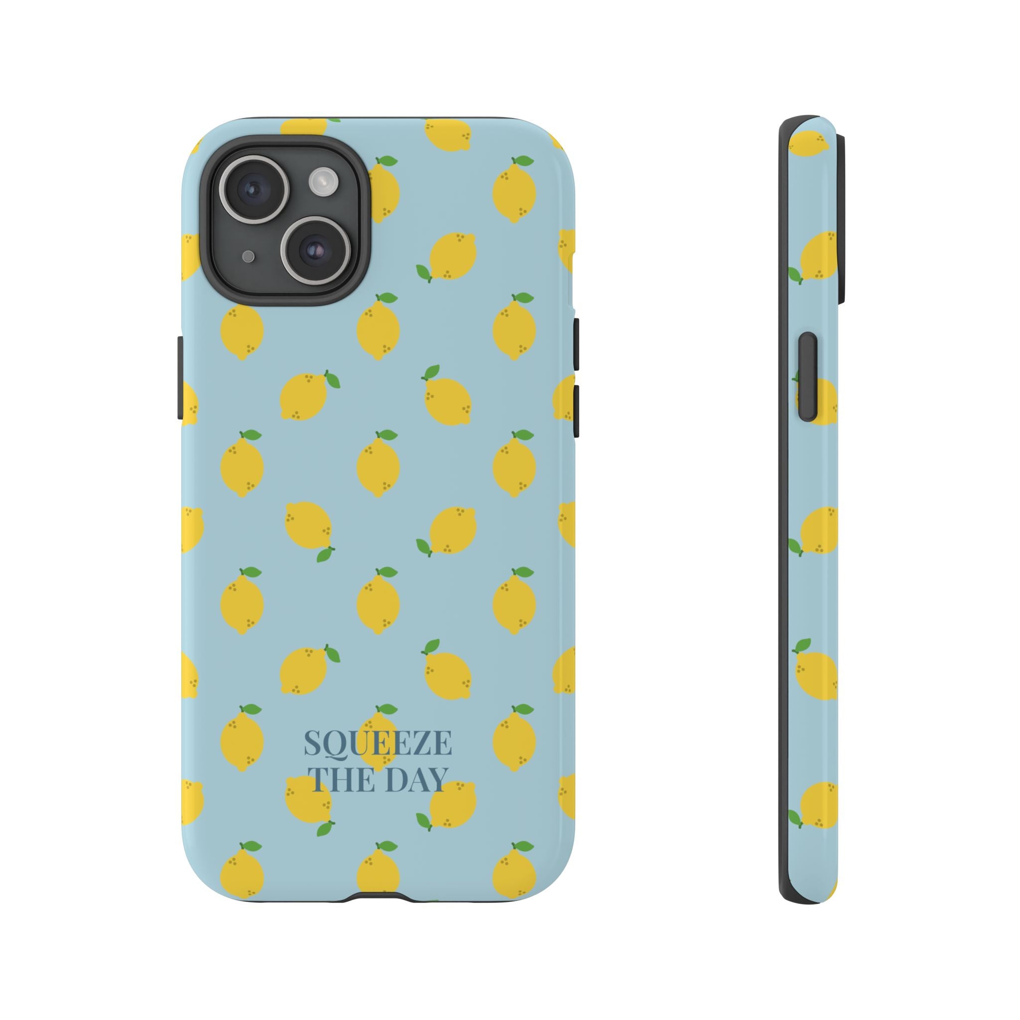 LEMONS BLUE SKY – Personalisierte Handyhülle mit Dual-Layer-Schutz