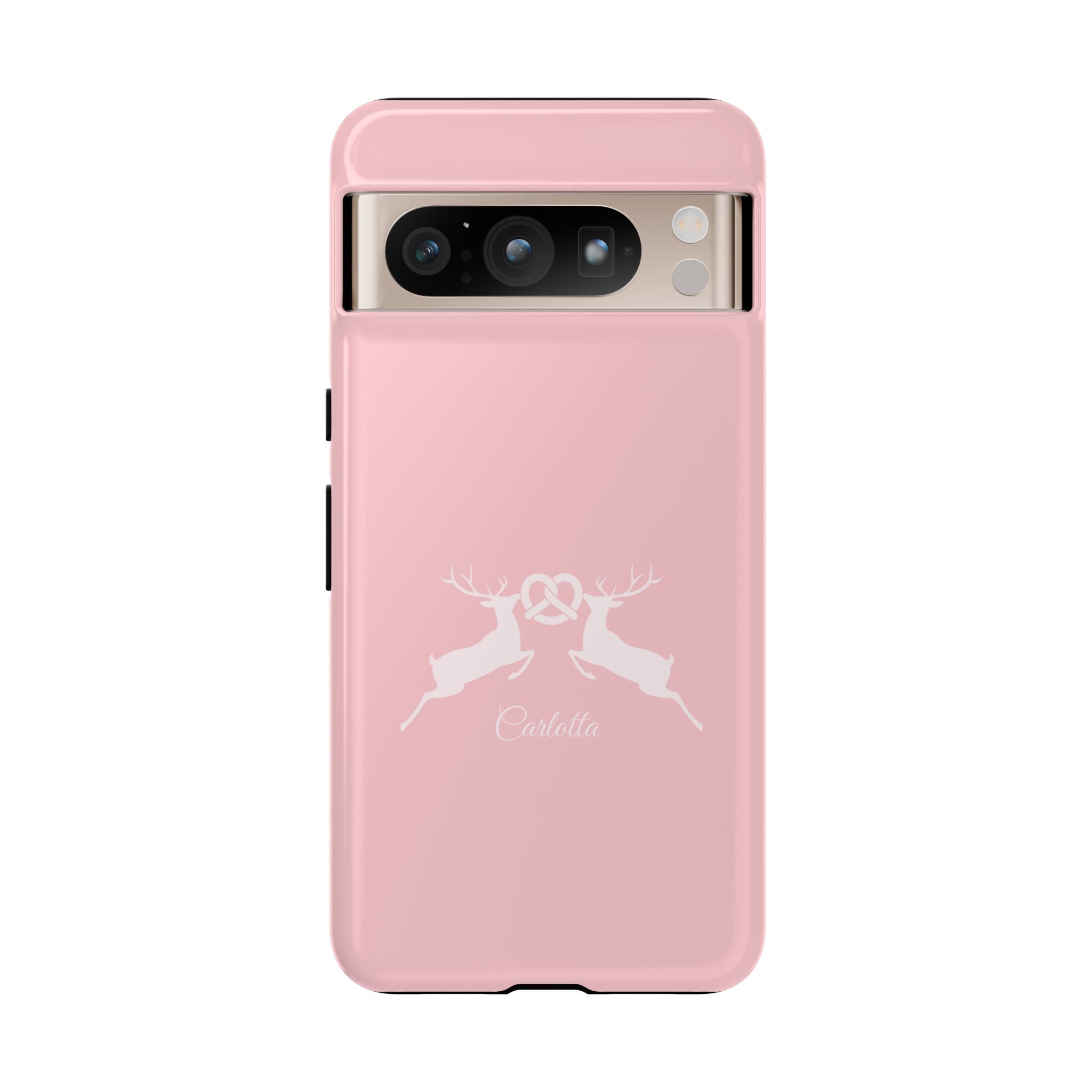 HIRSCH ROSE – Personalisierte Handyhülle mit Dual-Layer-Schutz