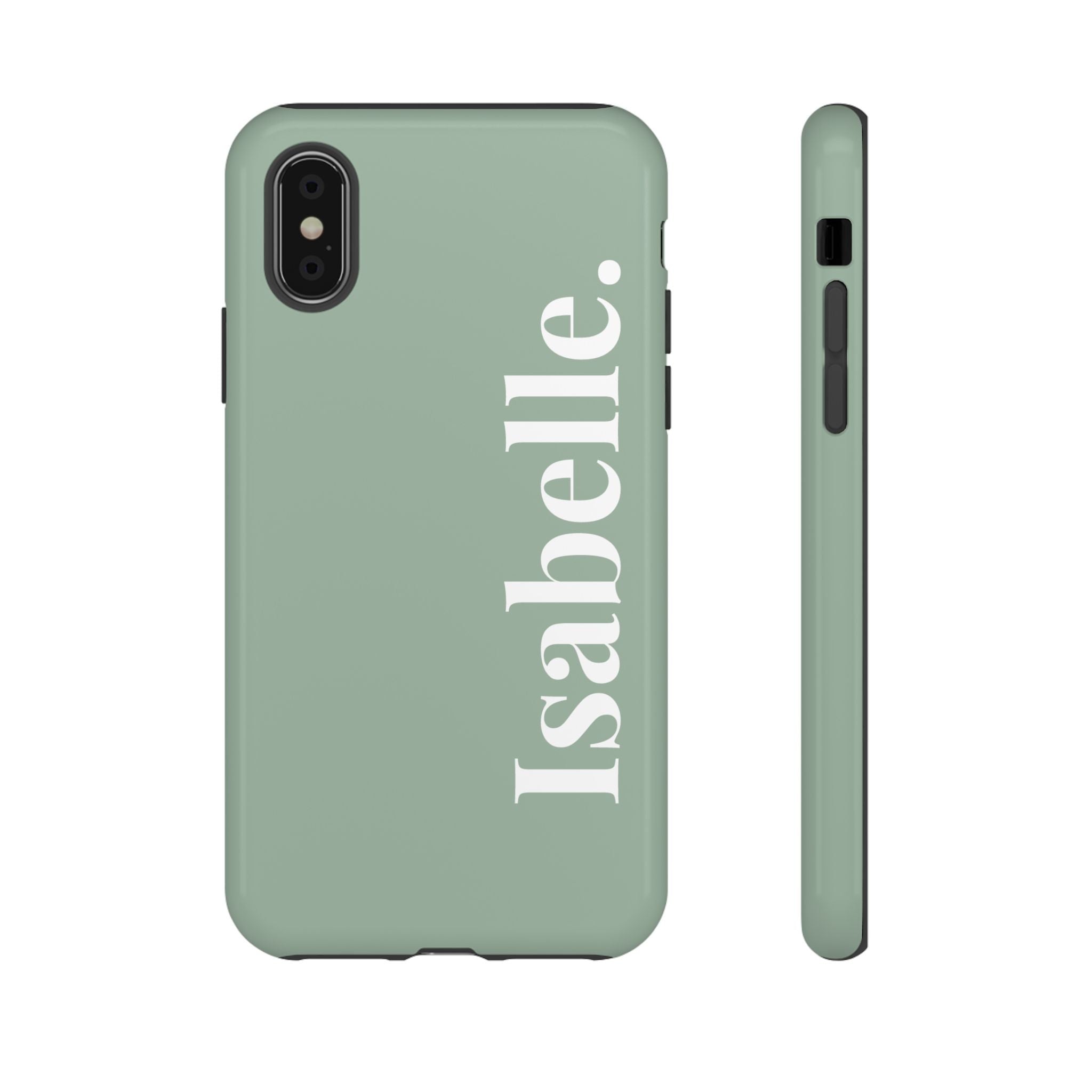 SALBEI BOLD NAME – Personalisierte Handyhülle mit Dual-Layer-Schutz